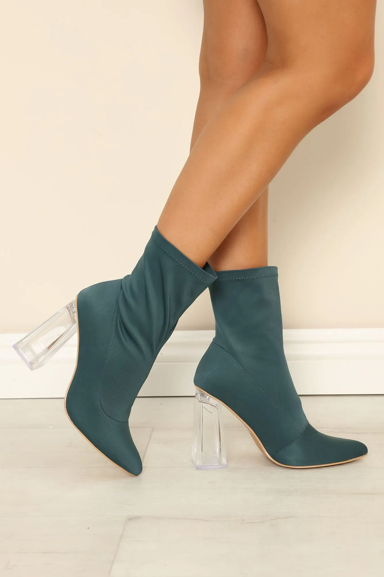 Add My Two Cents Booties - Teal