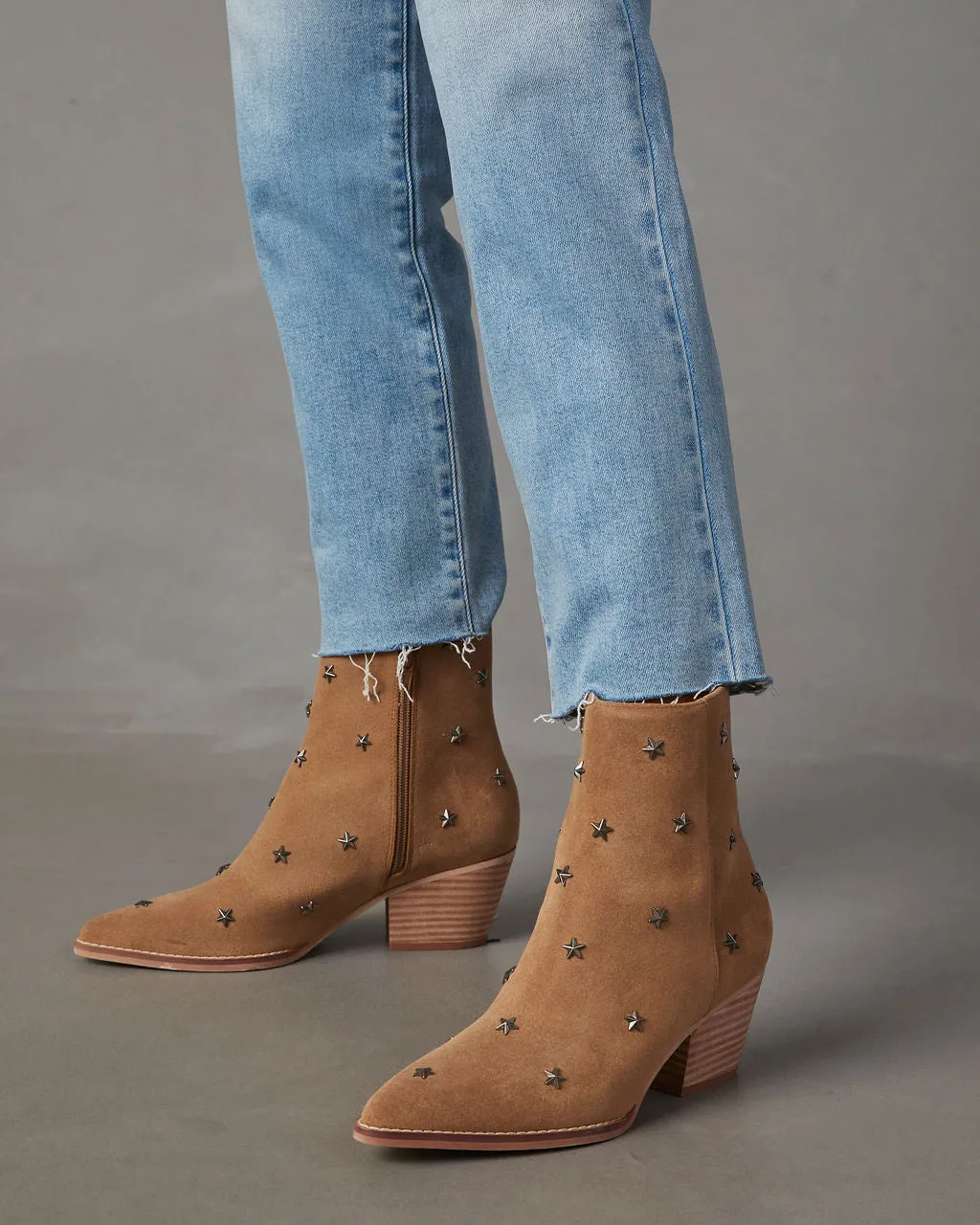 Audrie Star Studded Western Booties