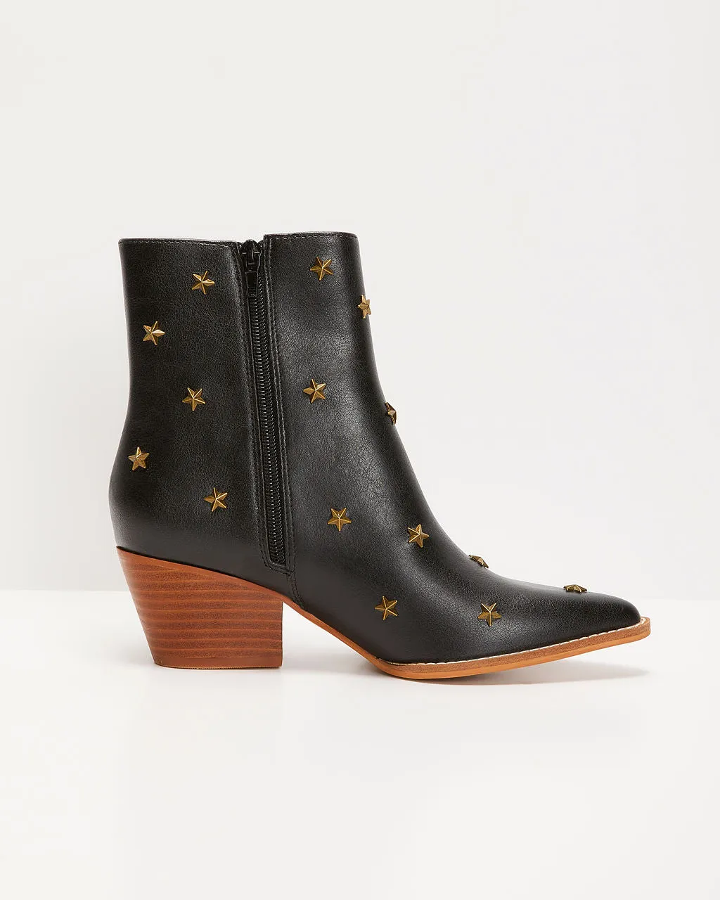 Audrie Star Studded Western Booties