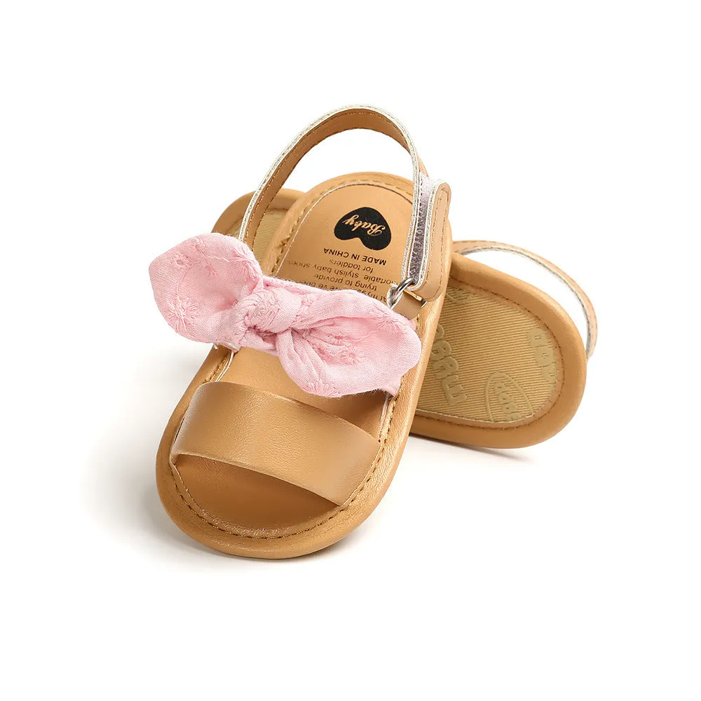 baby sandals Small bow soft sole non-slip