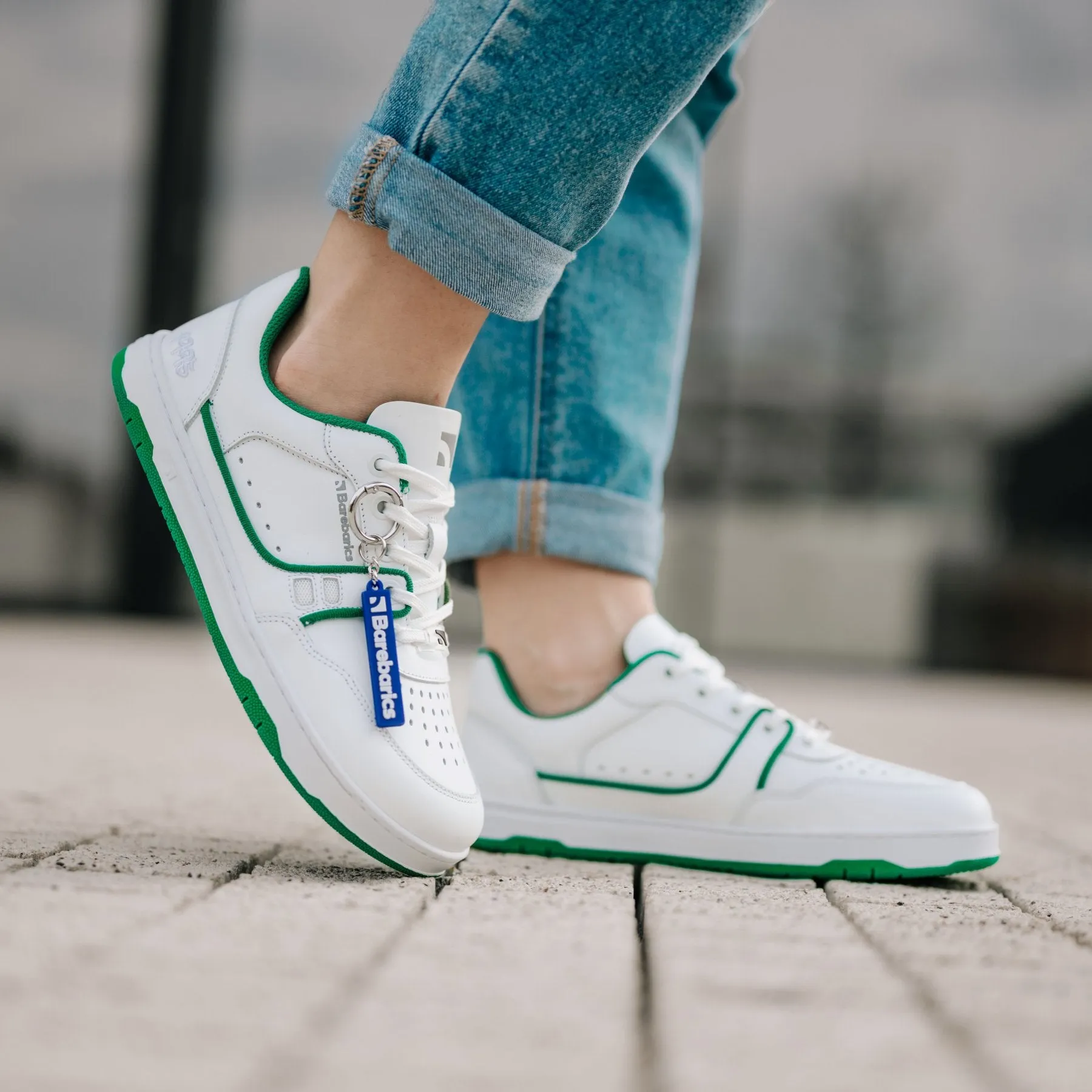 Barefoot Sneakers Barebarics Arise - White & Green