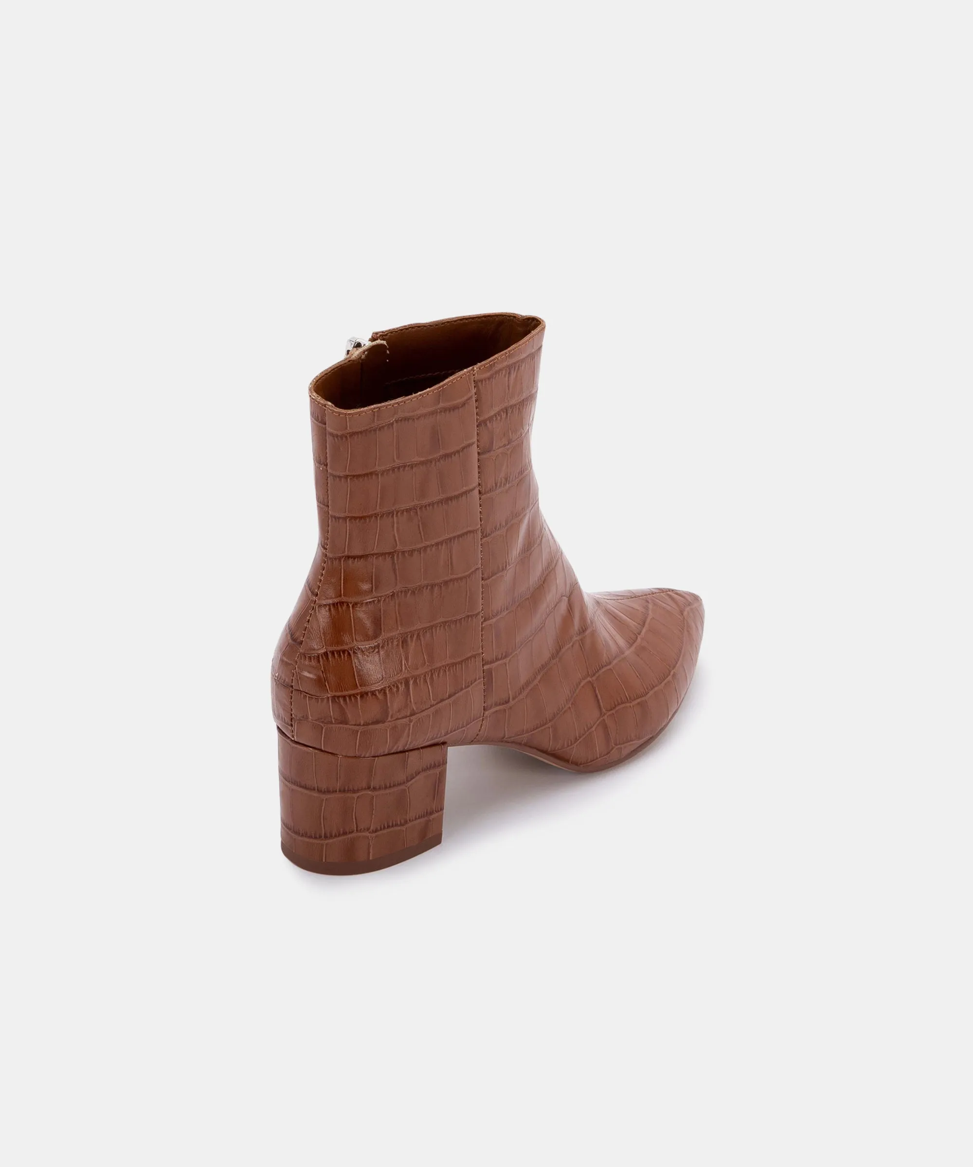 BEL BOOTIES COGNAC CROCO - re:vita