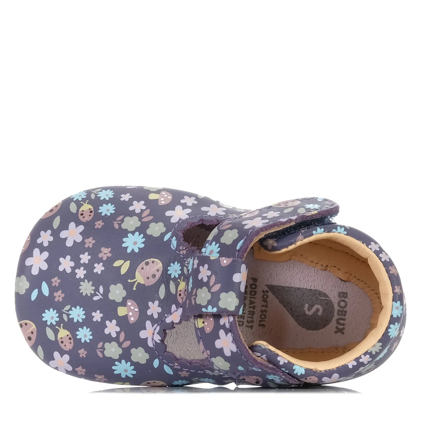 Bobux Soft Sole Meadow-BQ Grape Floral