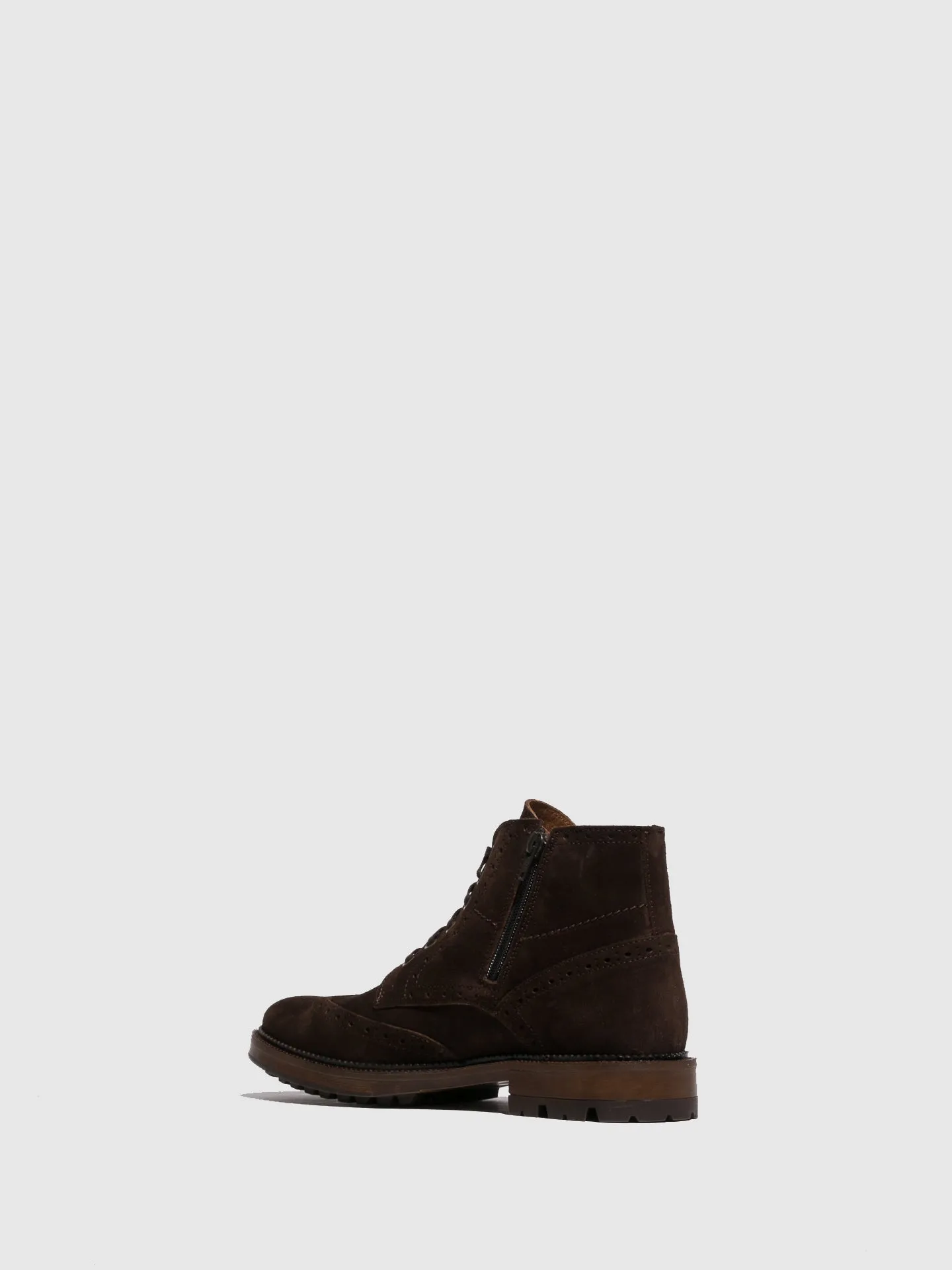 Brown Lace-up Boots