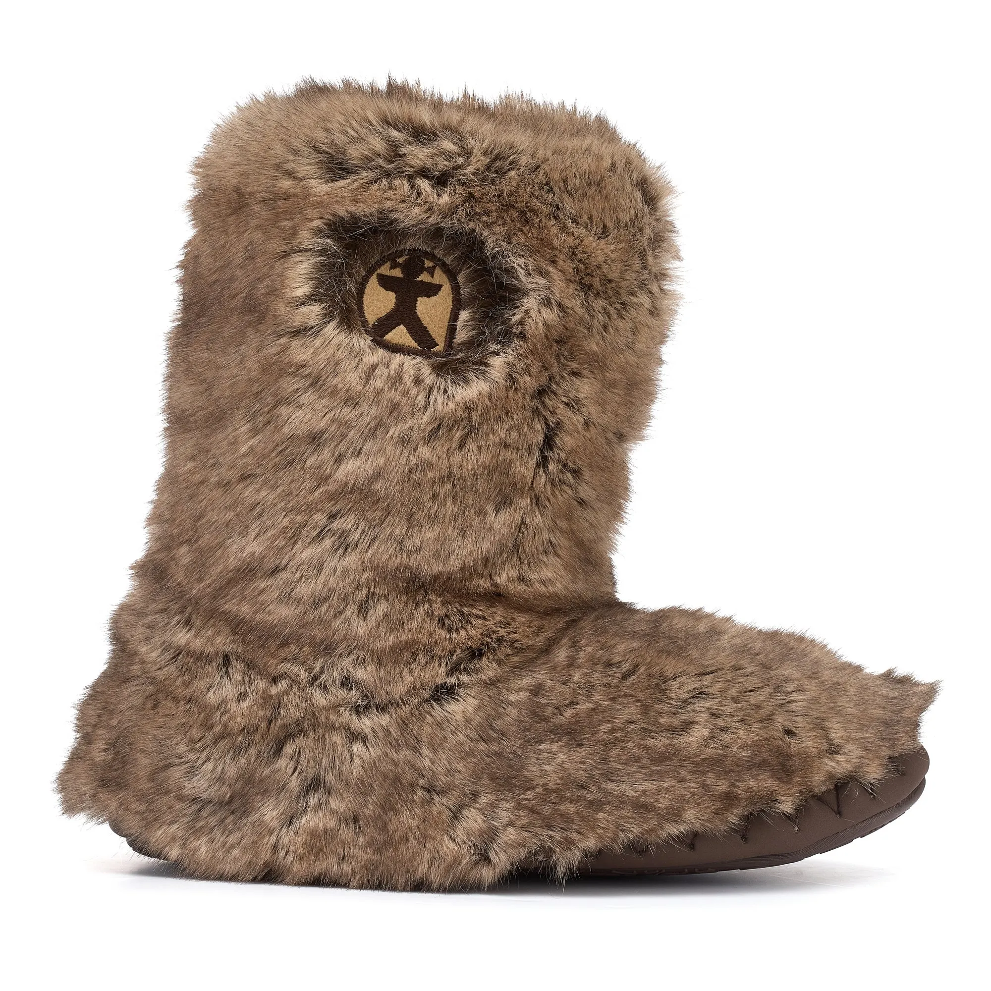 Cole - Short Luxury Faux Fur Boot - Jackal