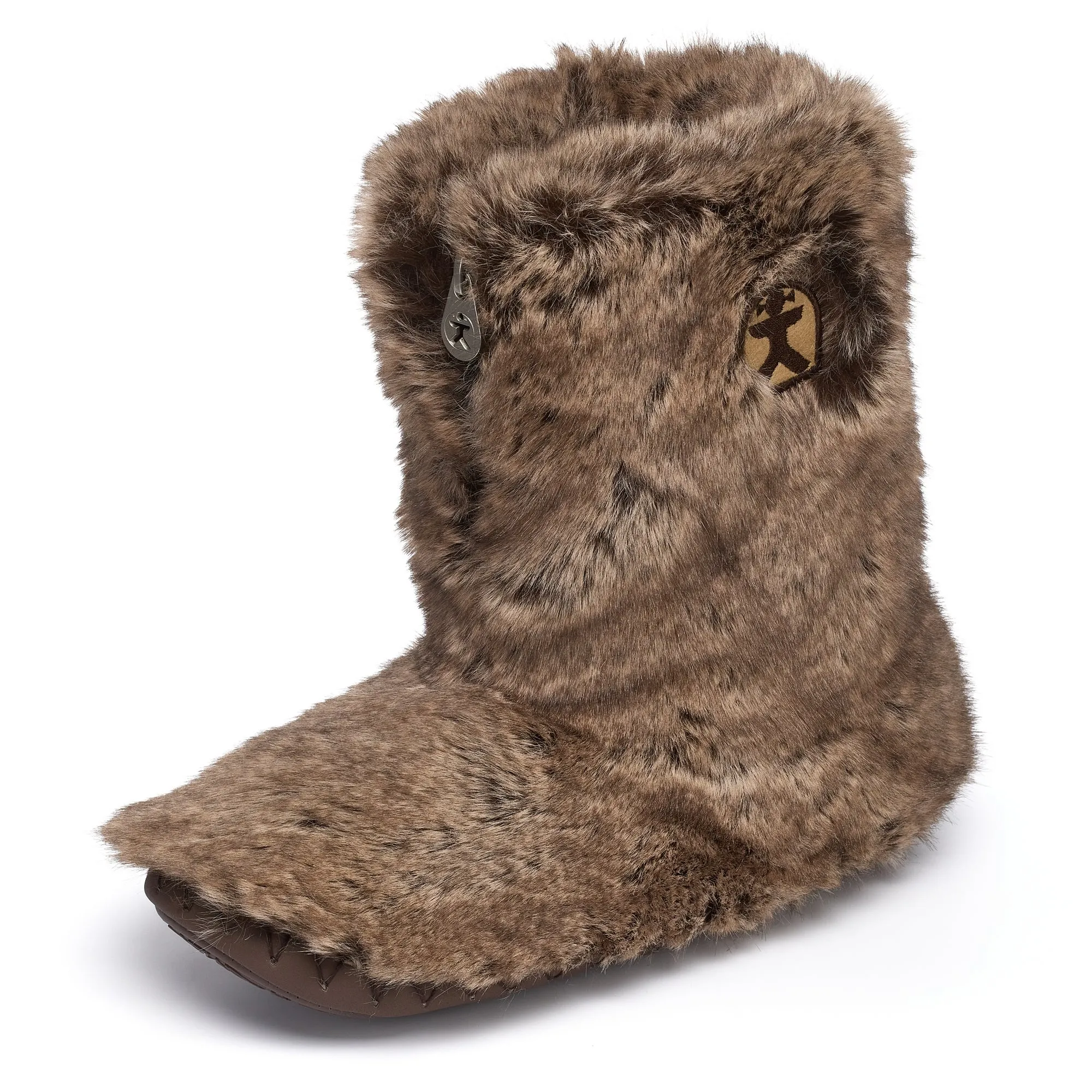 Cole - Short Luxury Faux Fur Boot - Jackal