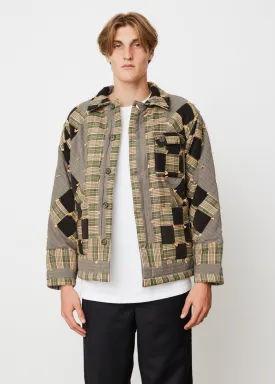 Corduroy Nine Patch Quilt Jacket