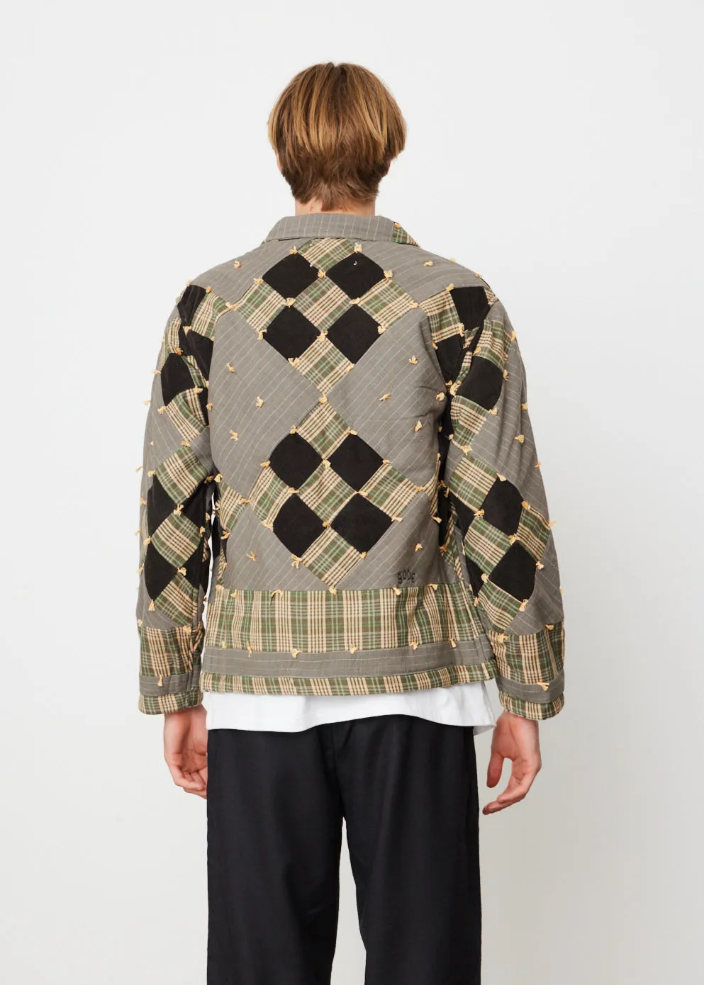 Corduroy Nine Patch Quilt Jacket