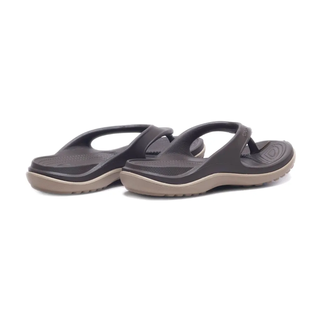 Crocs Duet Wave Flip Flops Eva Brown Colour For Men