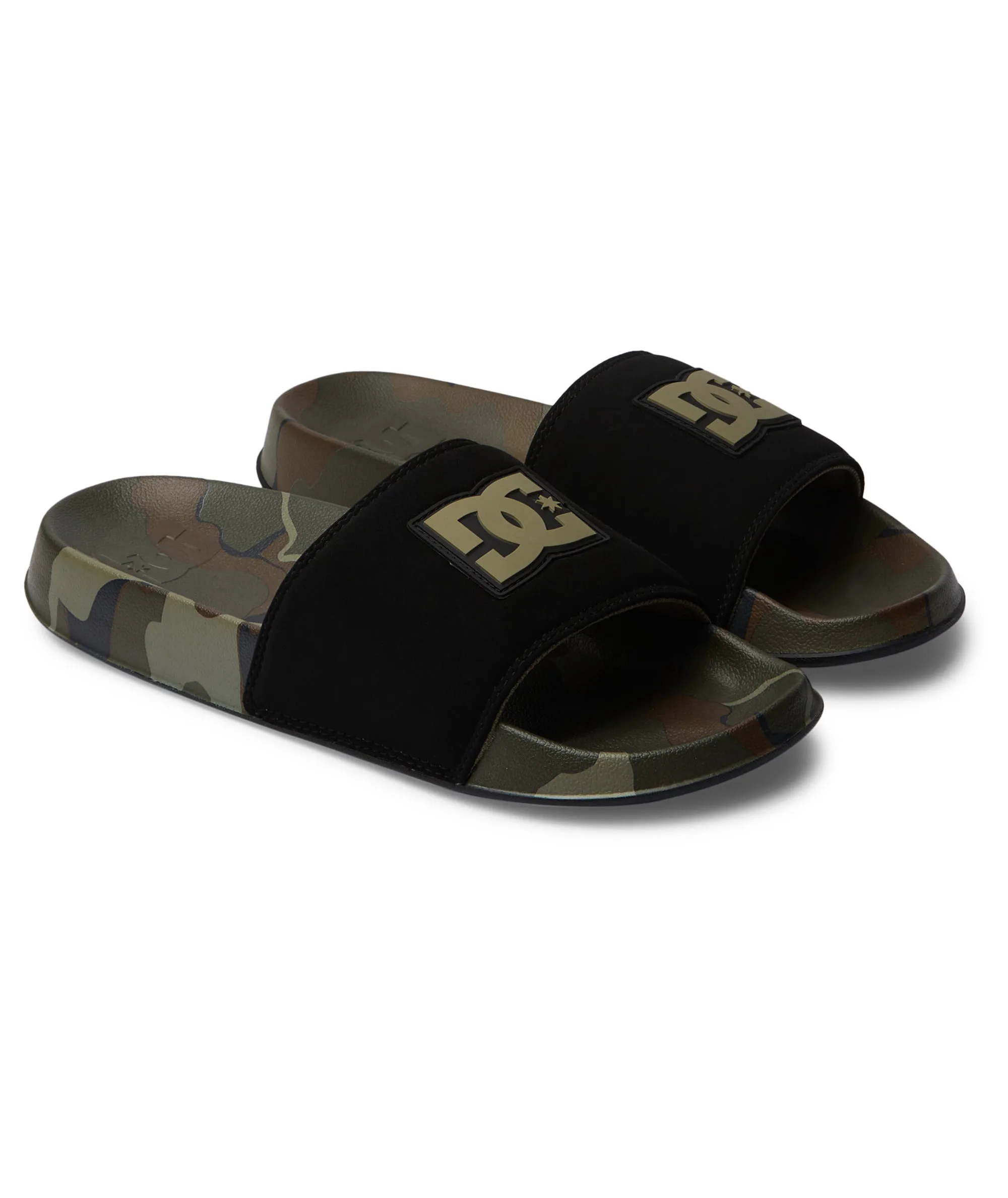 DC Shoes Mens DC SE Leather Slides