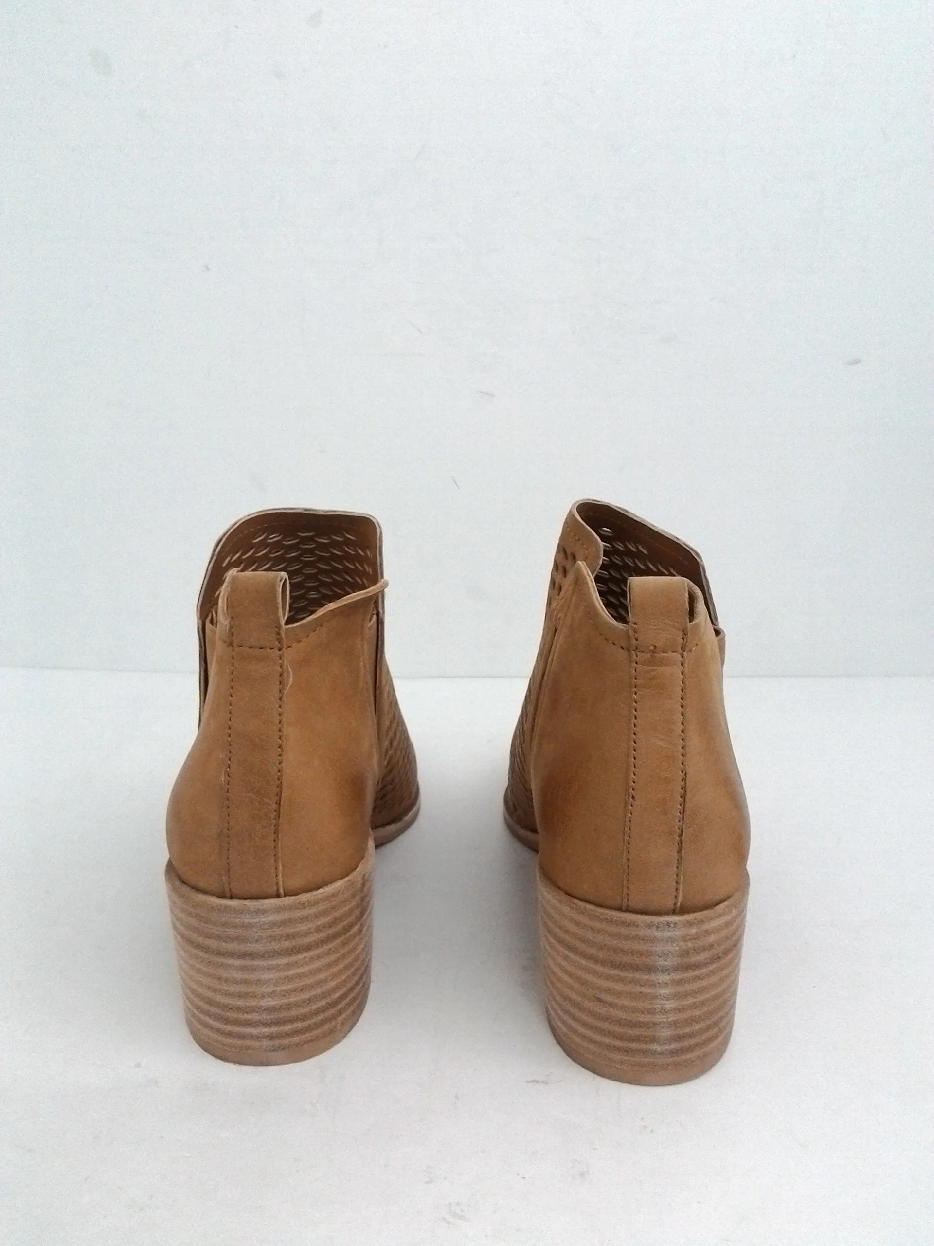 Dolce Vita Women's Light Brown Leather Booties Size 7