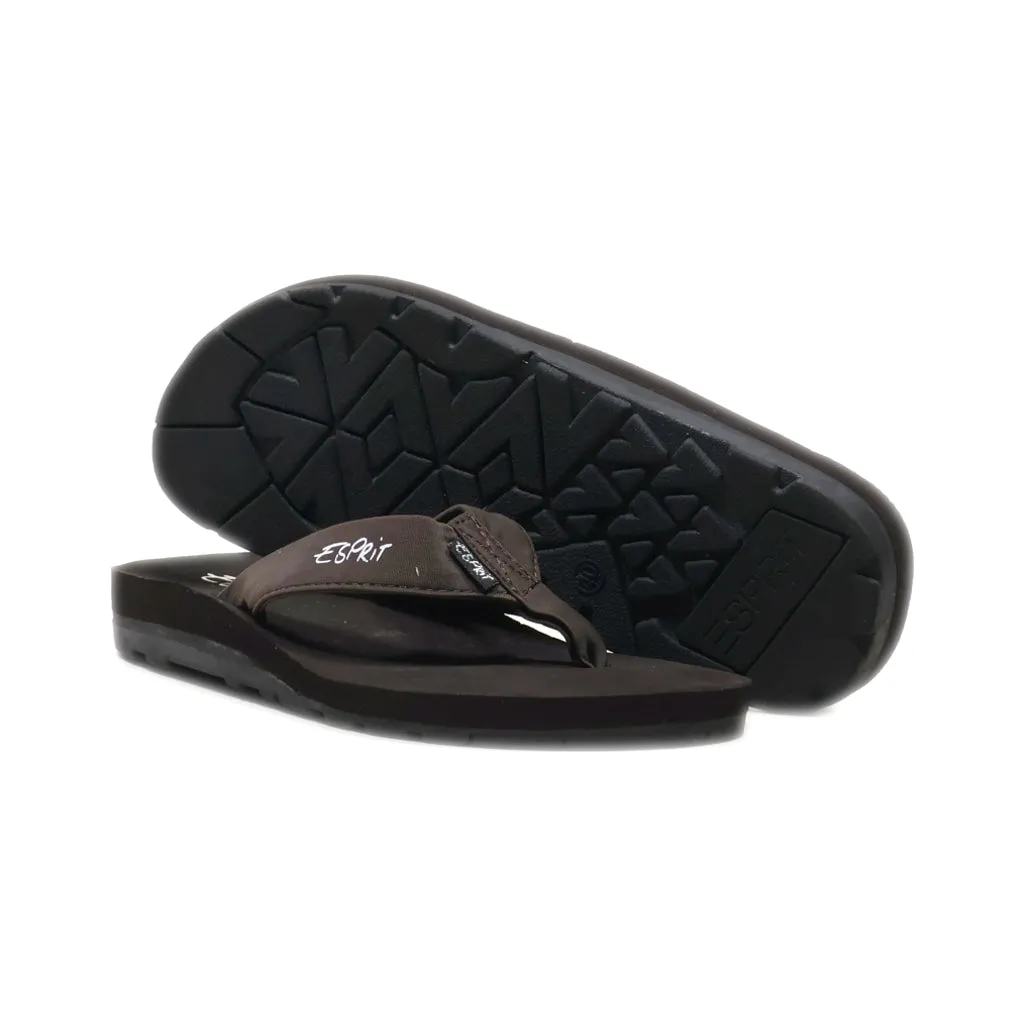 Esprit Flip Flops Fabric Black Colour For Women