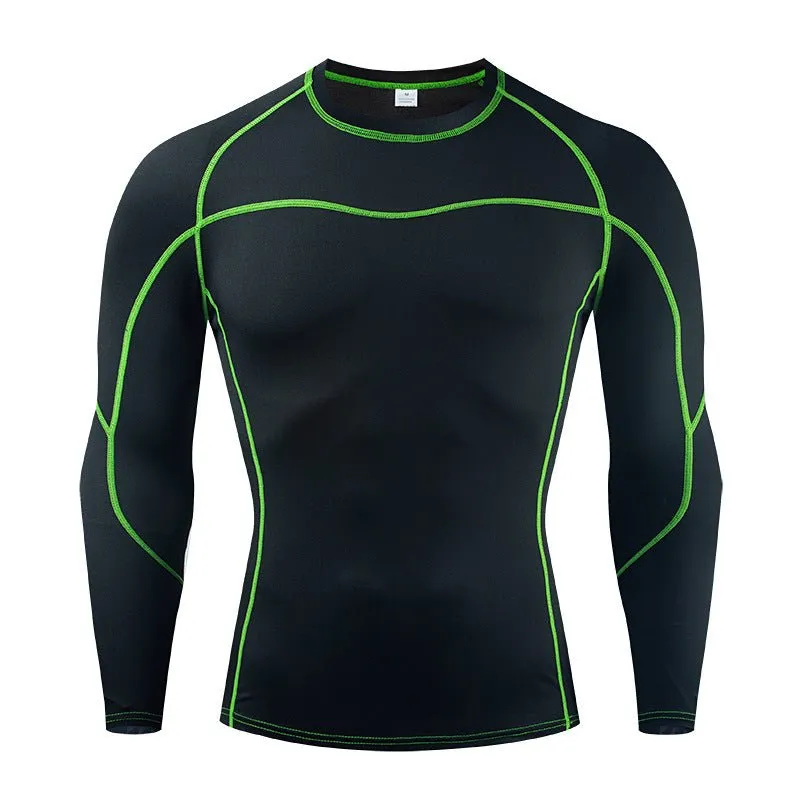 European-American Quick-Drying Long-Sleeve Sportswear Running Fitness T-shirt