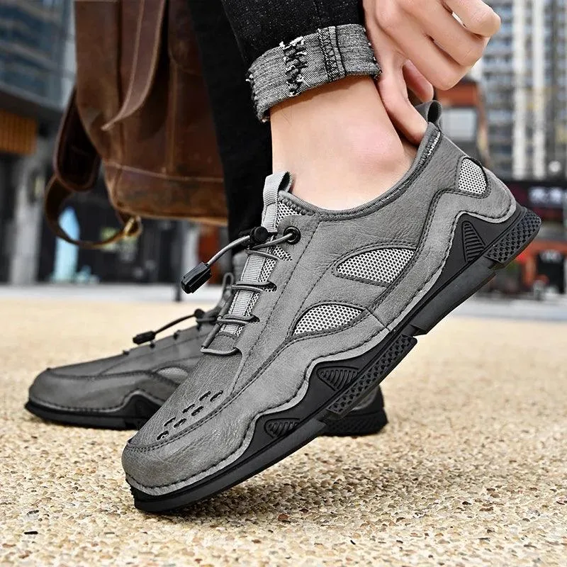 FC153 Outdoor Leather Breathable Men's Casual Shoes