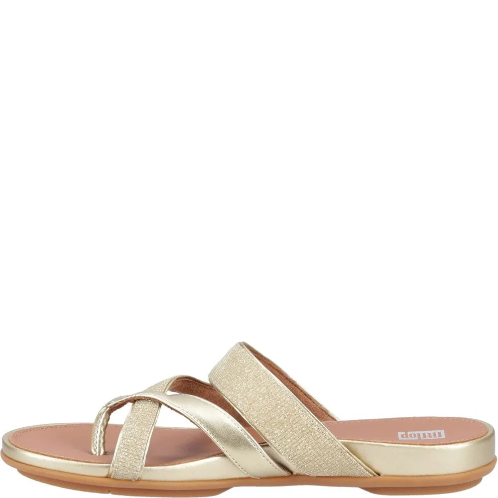 Fitflop Gracie Shimmerlux Strappy Toe Post Sandals