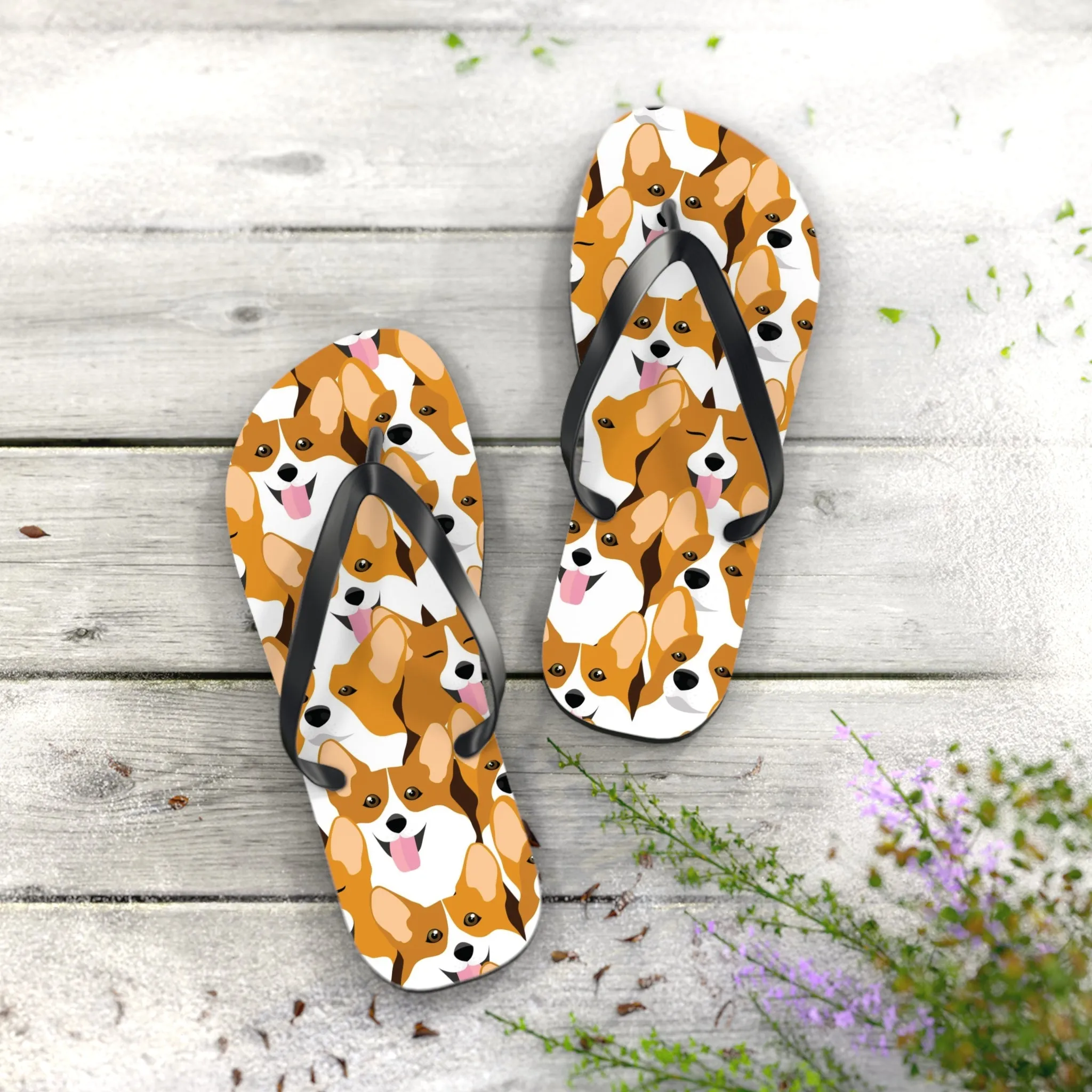 Flip Flops - Corgis Galore