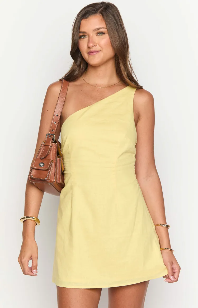 Freida Yellow Mini Dress