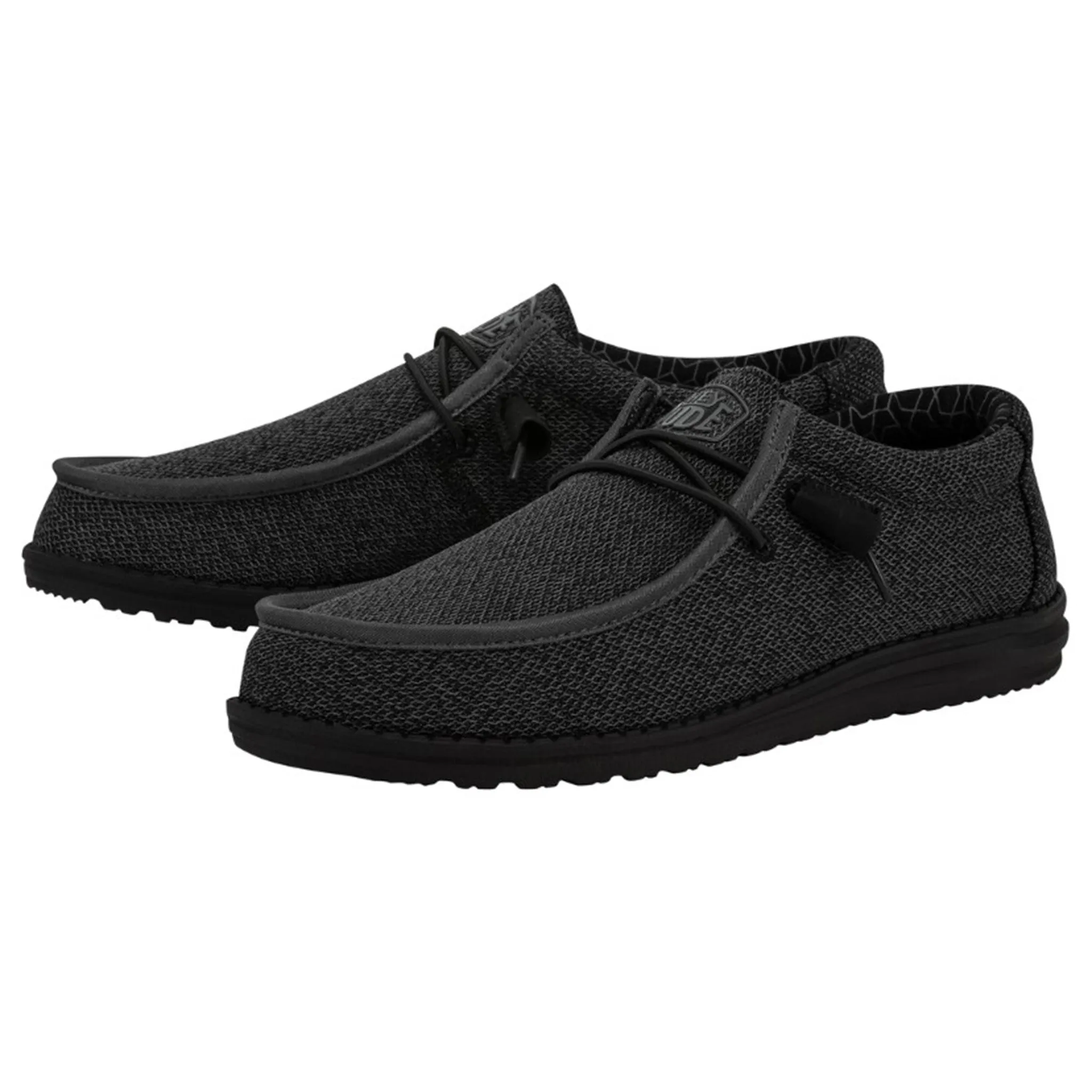 Hey Dude Black Micro Wally Sox Casual Shoe