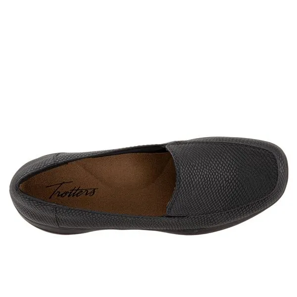 Jacob Black Snake Loafer Shoes