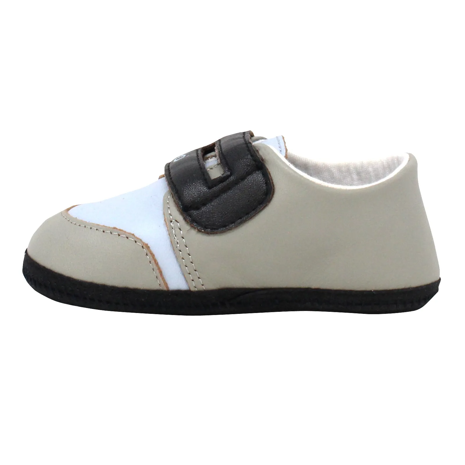 Kimi   Kai Boys Soft Sole Lambskin Leather Shoes (First Walker & Toddler)