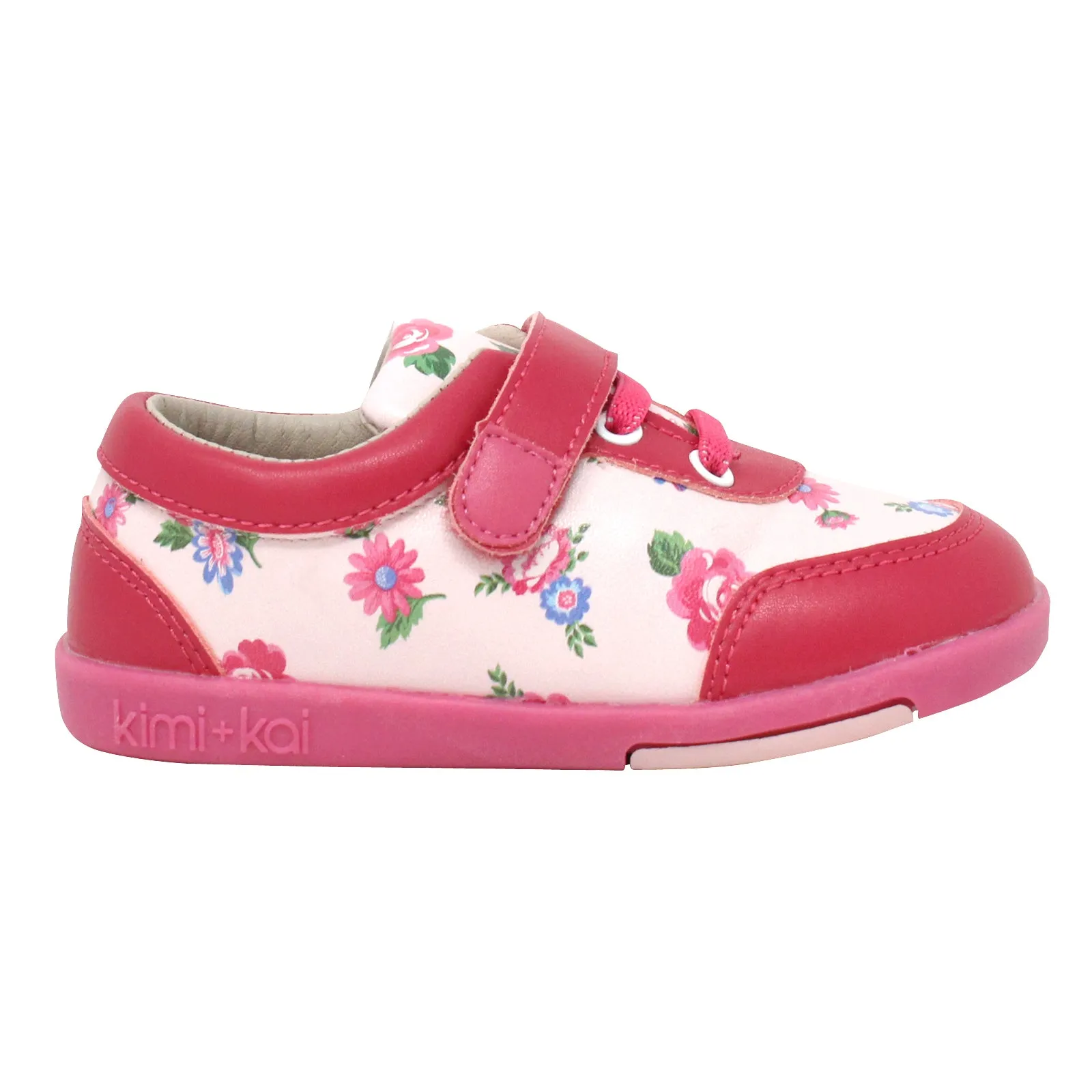 Kimi   Kai Girl's "Kloe" Floral Sneaker Shoes (First Walker & Toddler)