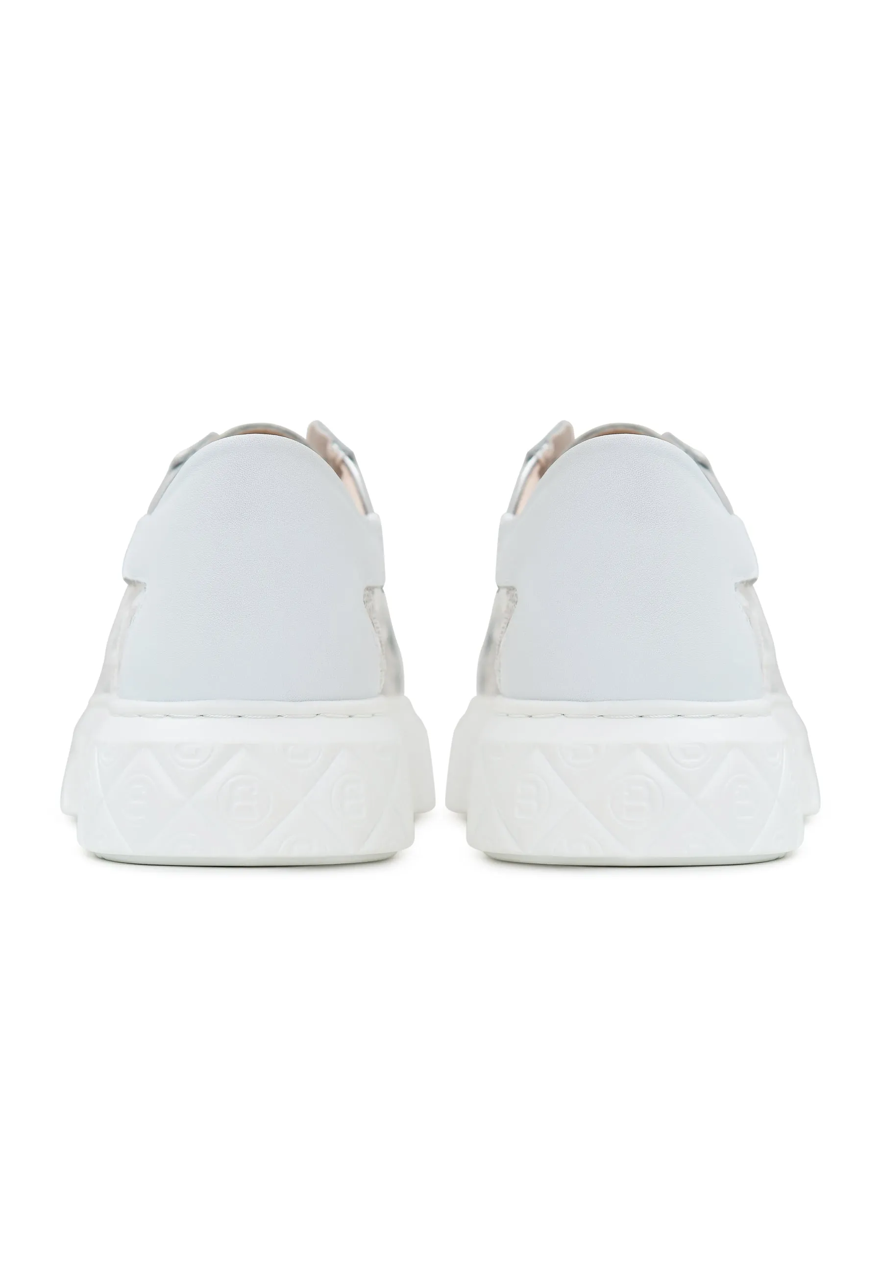 Leather Platform Sneakers Nancy - White