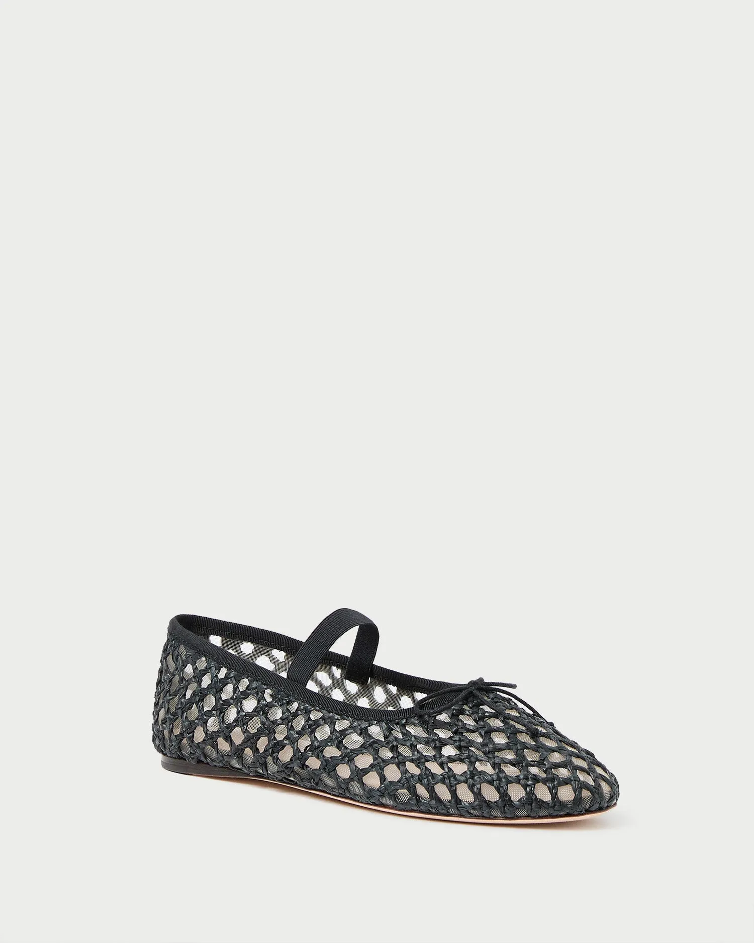 Leonie Black Crochet Ballet Flat