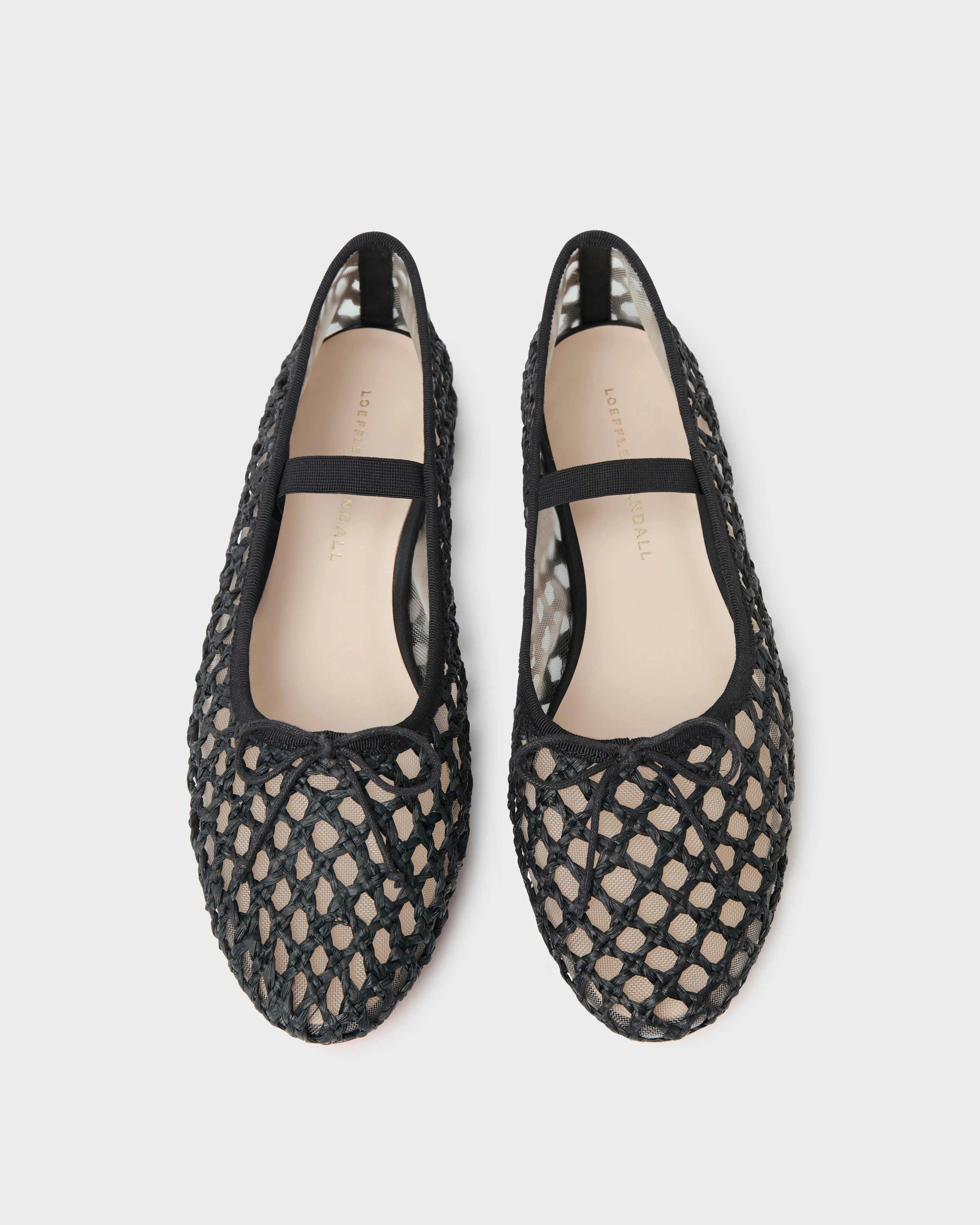 Leonie Black Crochet Ballet Flat