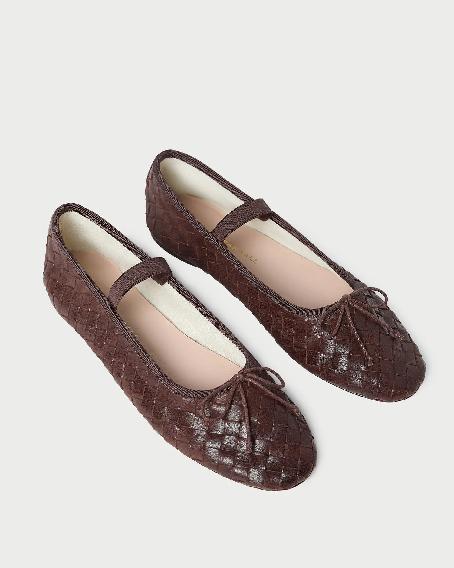 Leonie Espresso Woven Ballet Flat