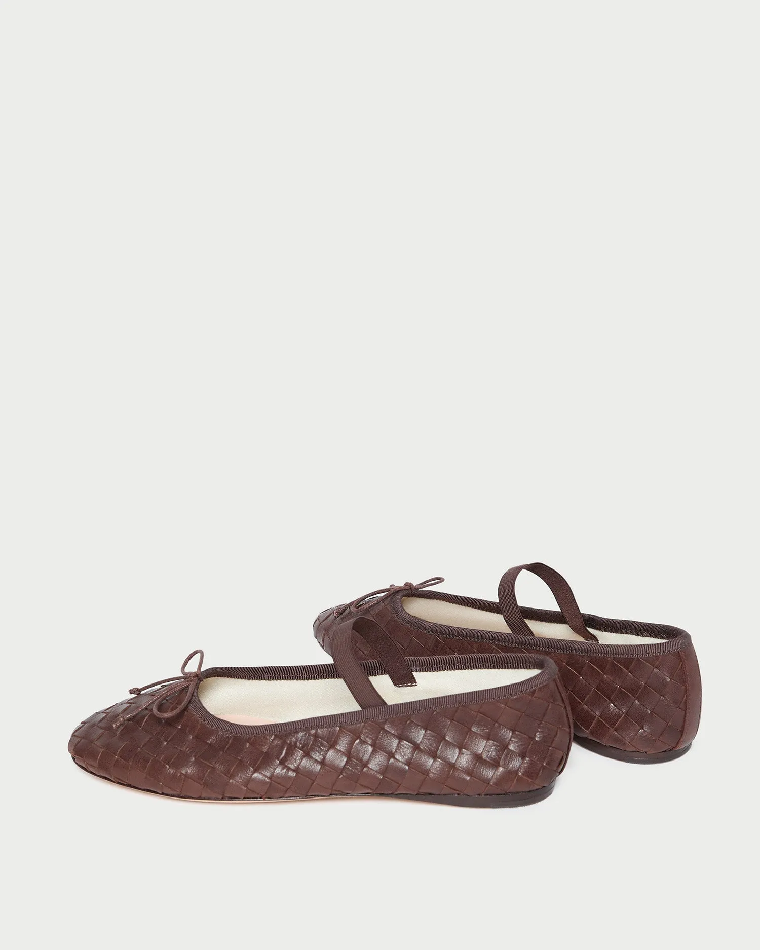 Leonie Espresso Woven Ballet Flat