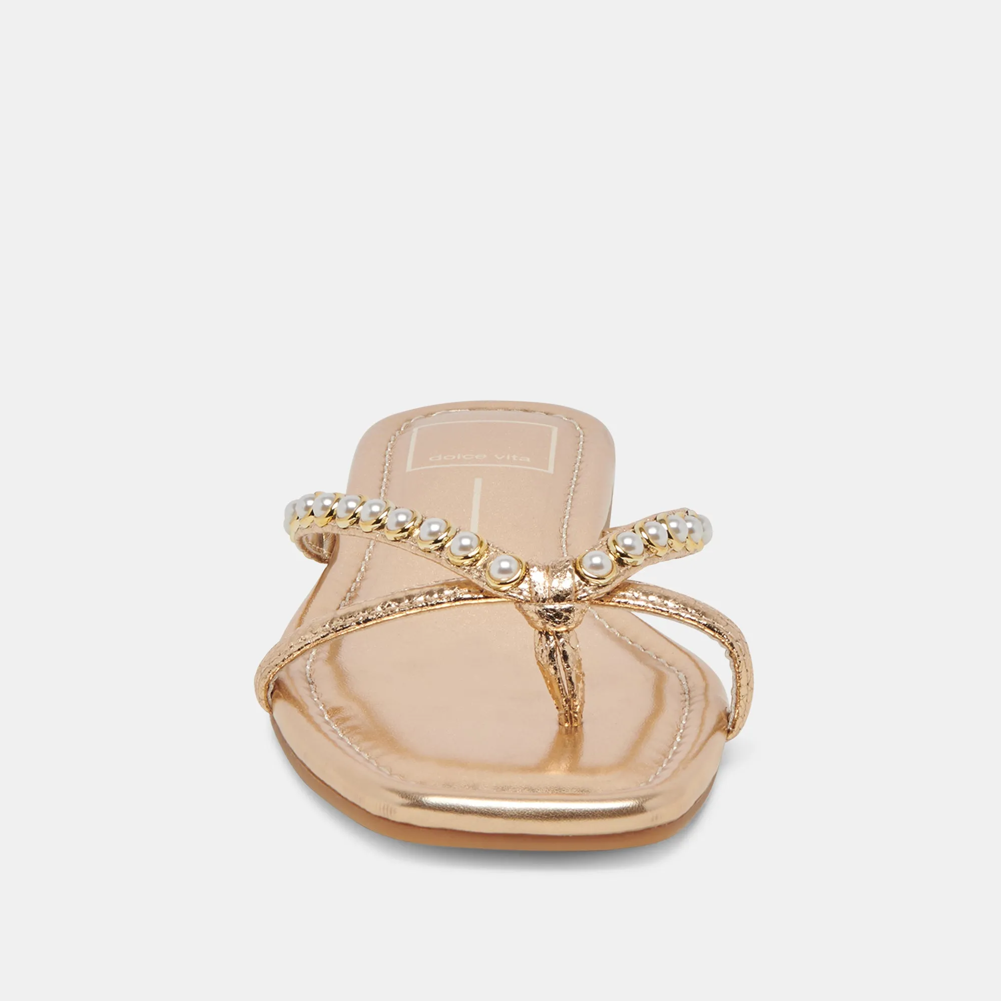 LUCCA PEARL SANDALS GOLD PEARLS