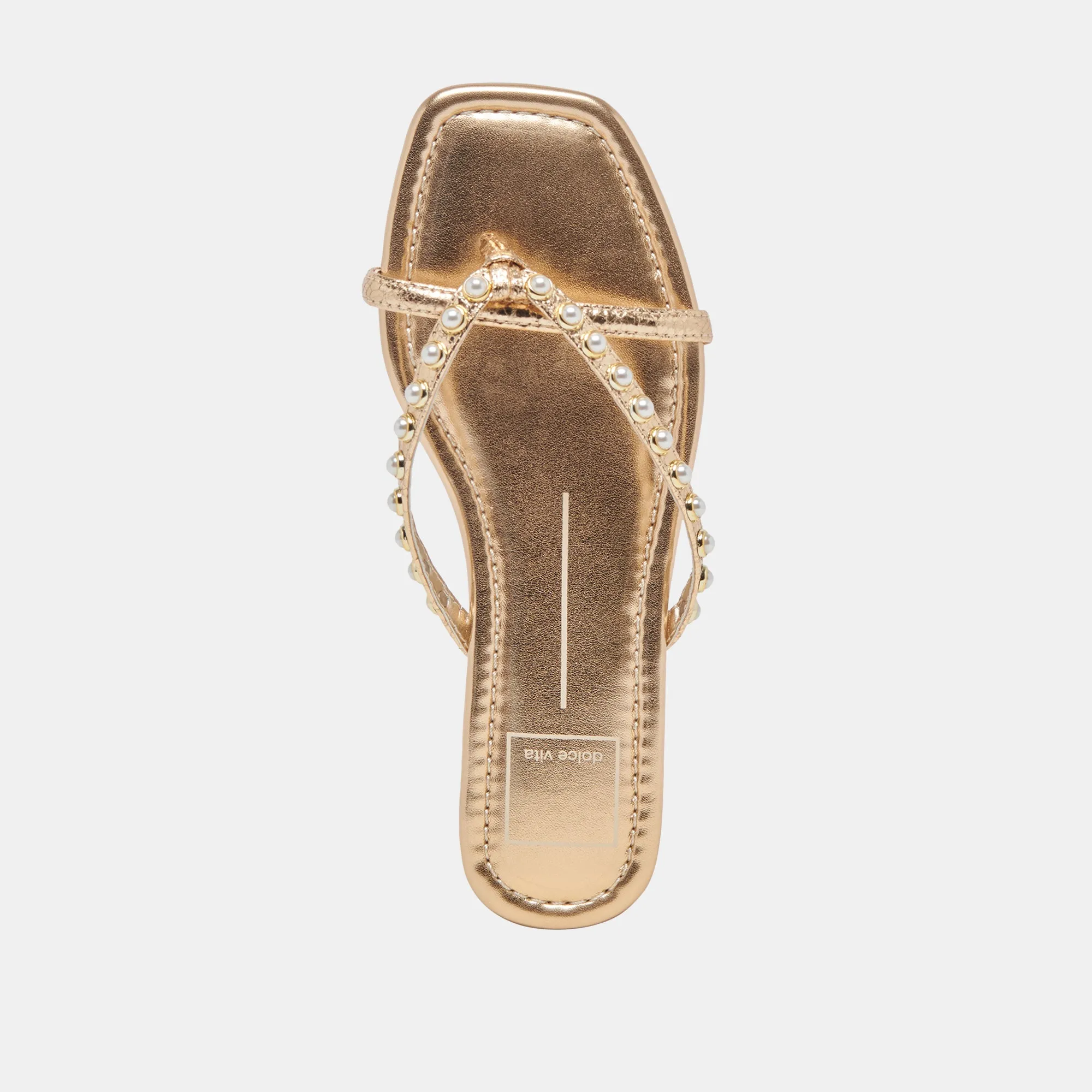 LUCCA PEARL SANDALS GOLD PEARLS