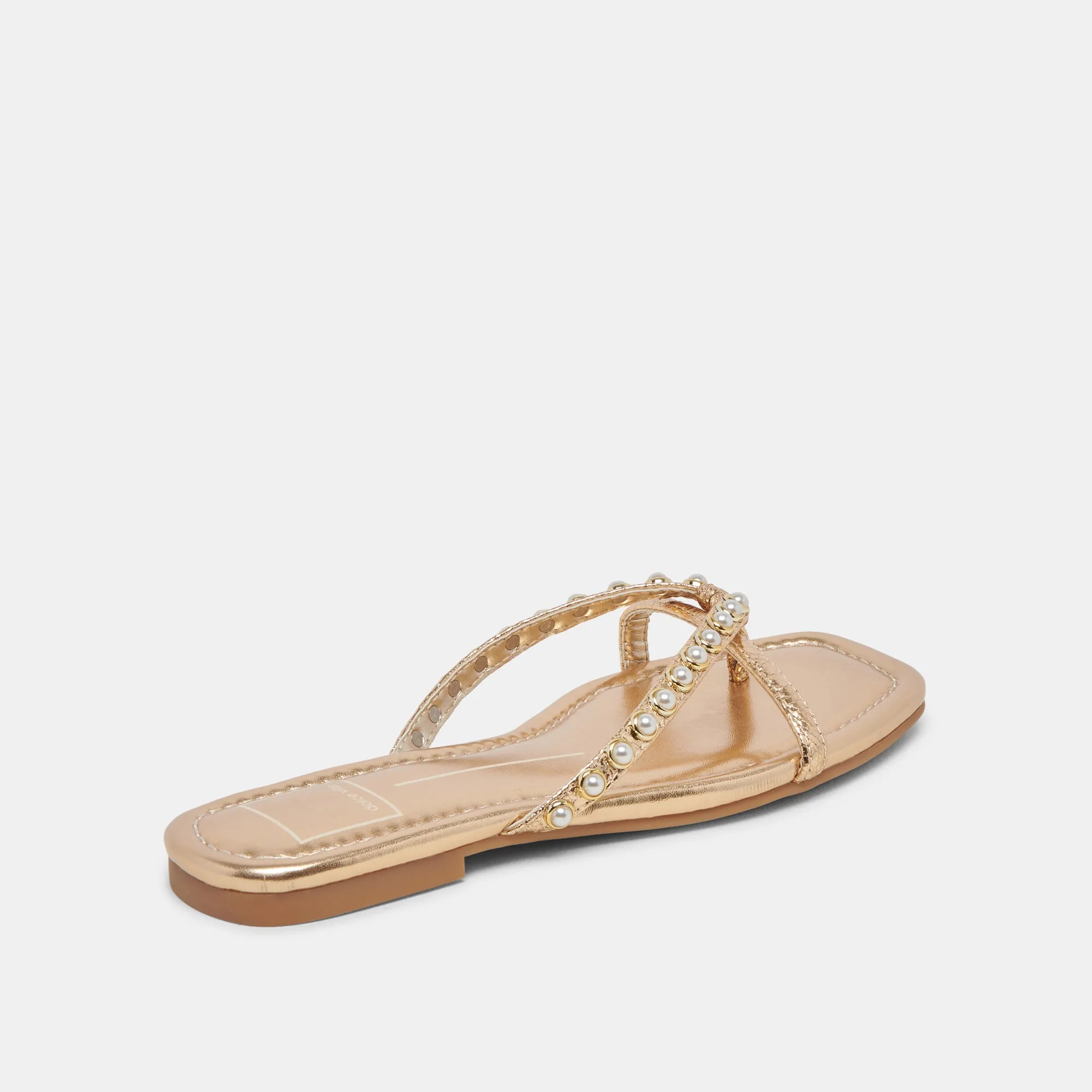 LUCCA PEARL SANDALS GOLD PEARLS