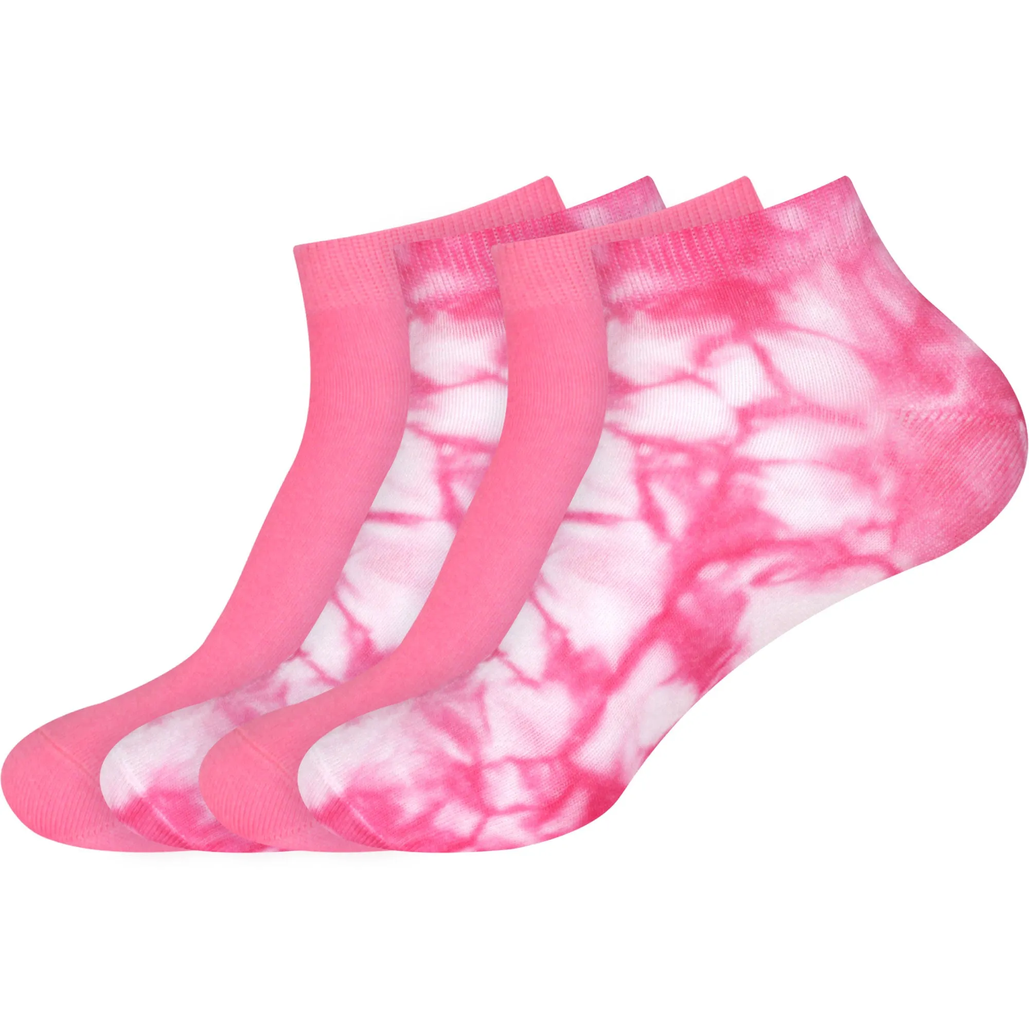 Men's Bamboo Tie Dye Ankle Socks, 4 Pairs