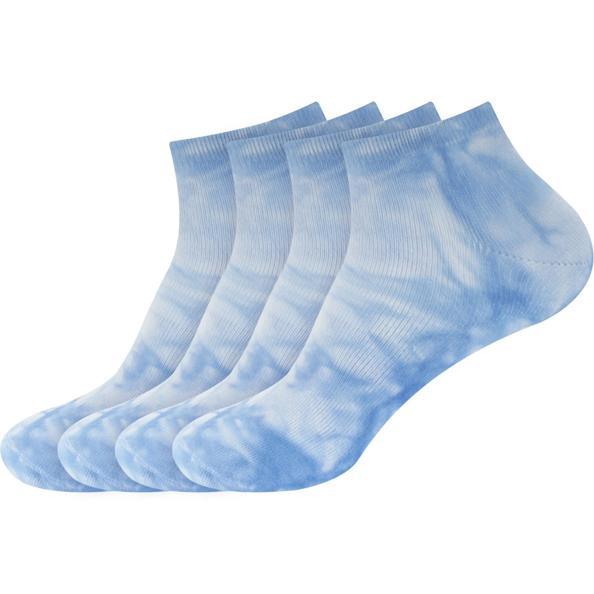 Men's Bamboo Tie Dye Ankle Socks, 4 Pairs