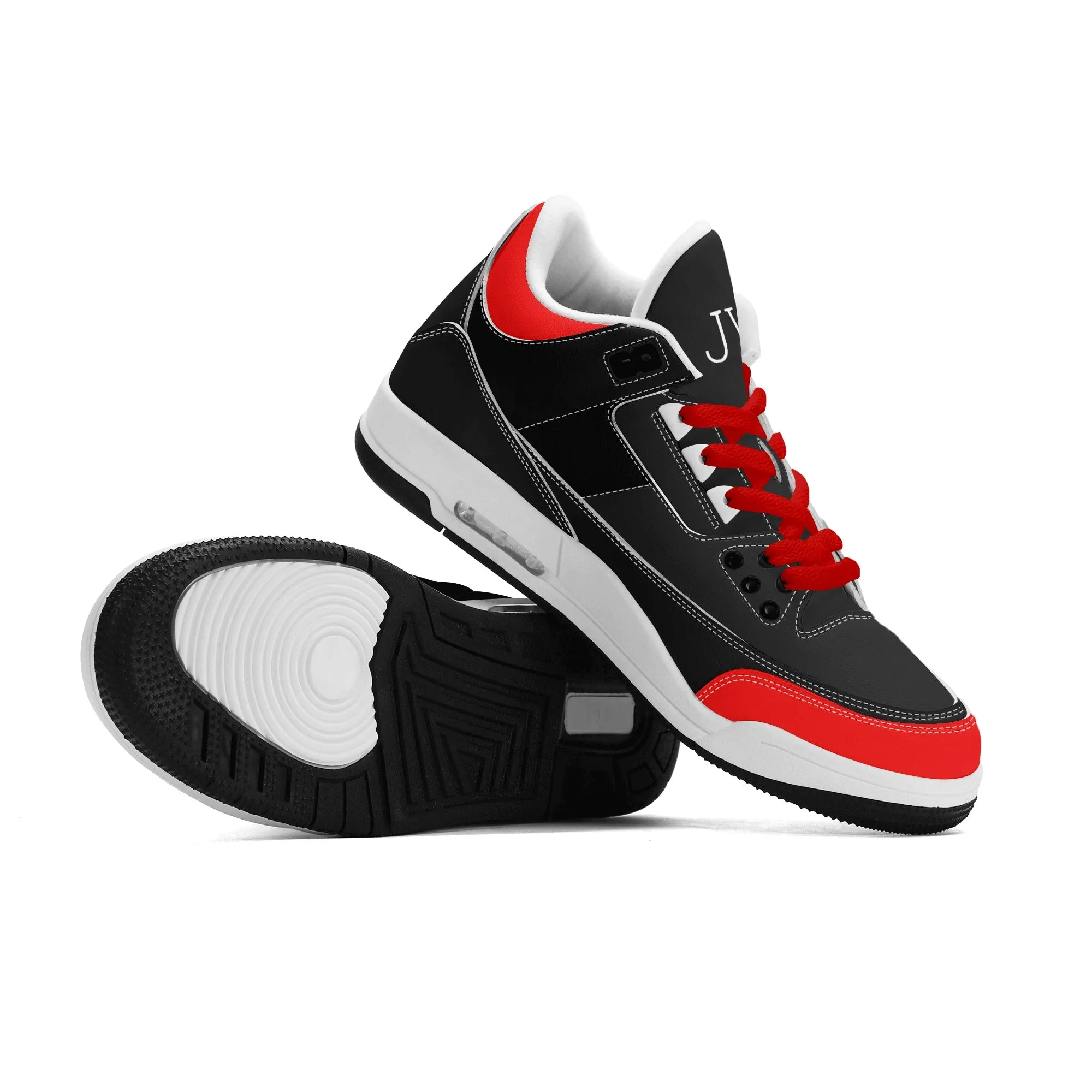 Mens Retro High Top Leather Basketball Sneakers-A5