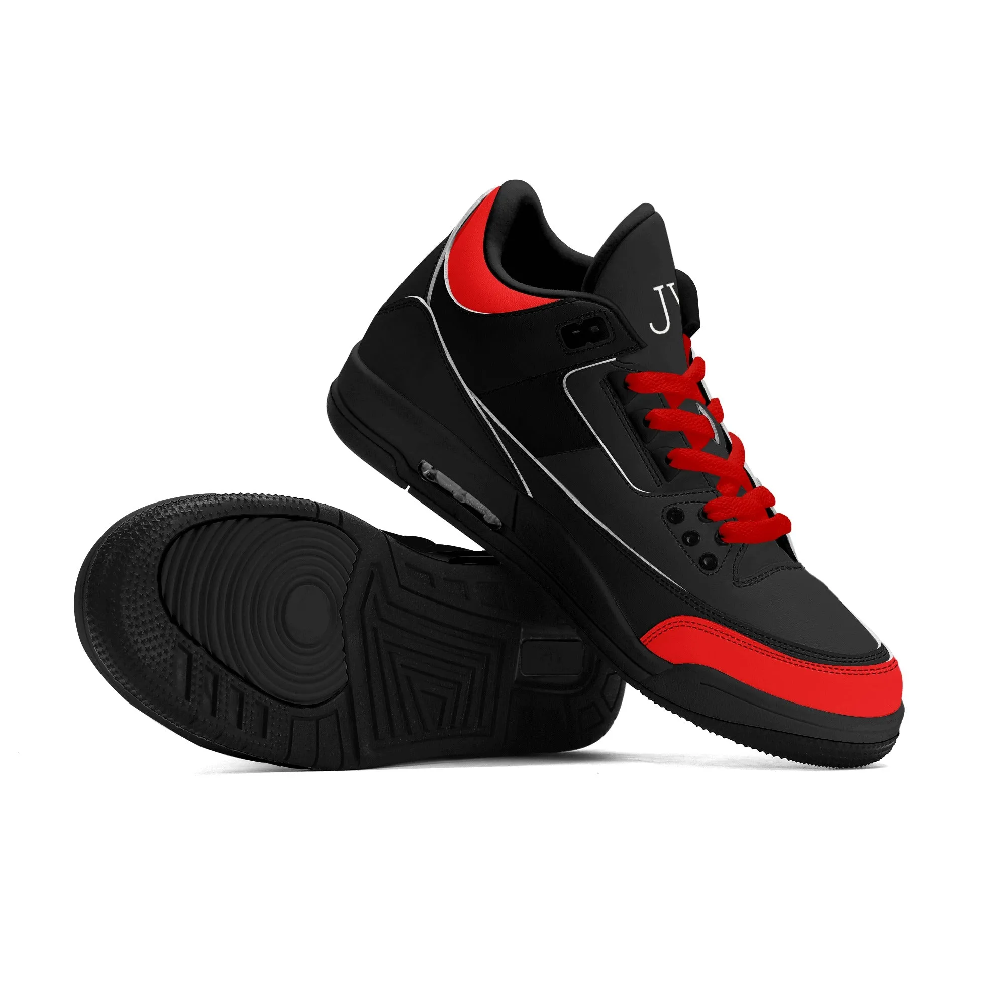 Mens Retro High Top Leather Basketball Sneakers-A5