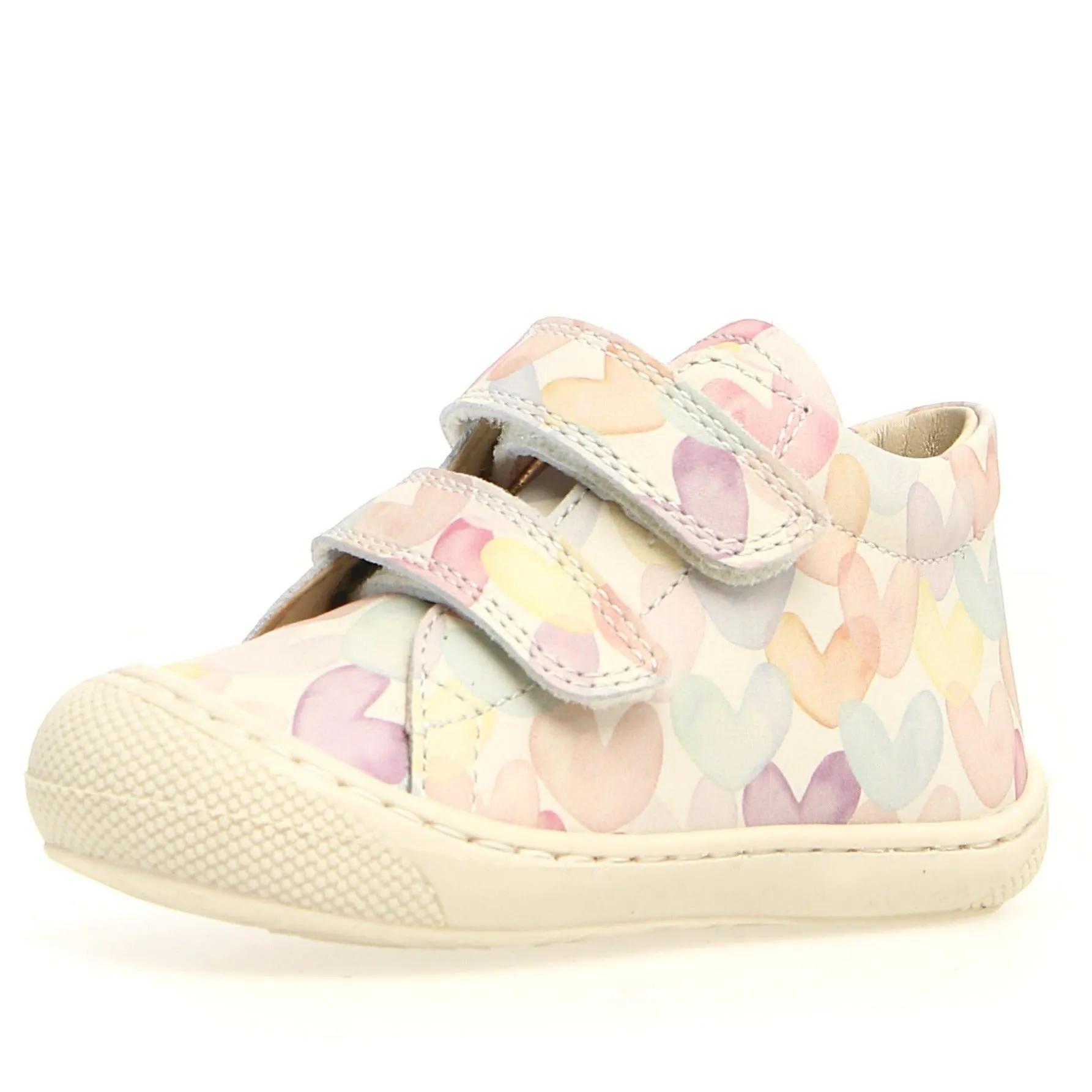 Naturino Cocoon VL Girl's Casual Shoes Shoes - Aquarel Hearts Milk