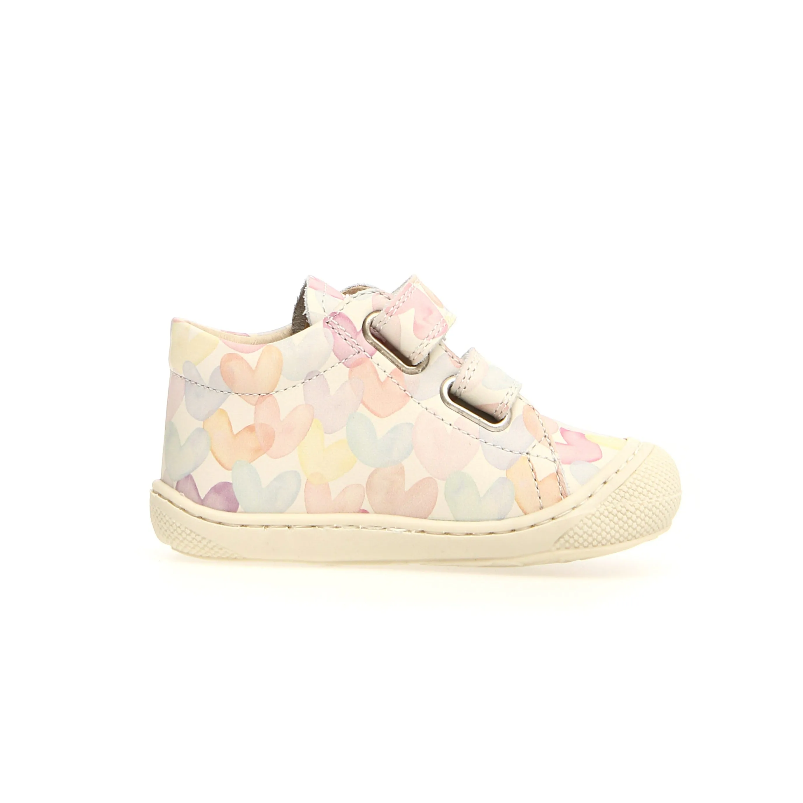 Naturino Cocoon VL Girl's Casual Shoes Shoes - Aquarel Hearts Milk