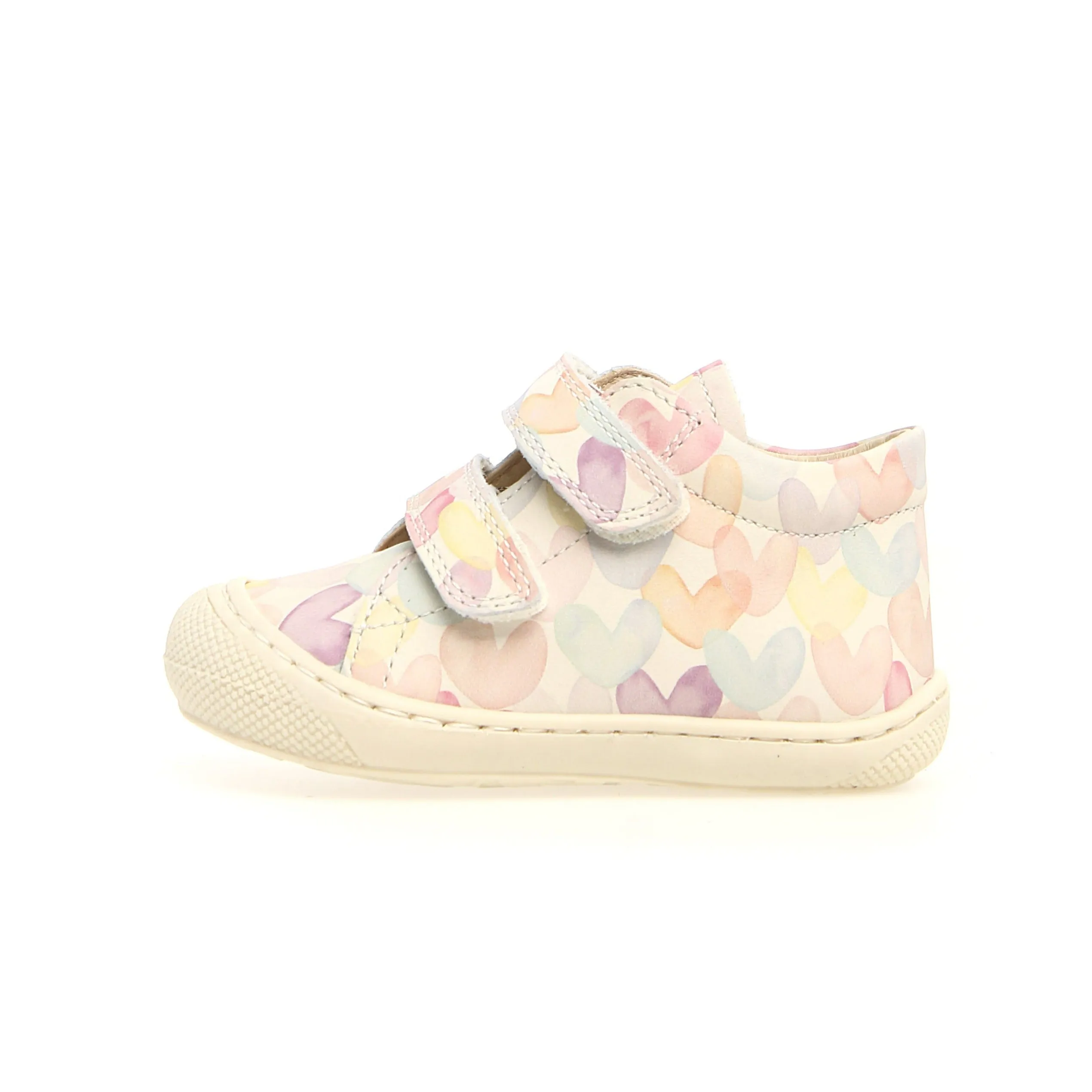 Naturino Cocoon VL Girl's Casual Shoes Shoes - Aquarel Hearts Milk