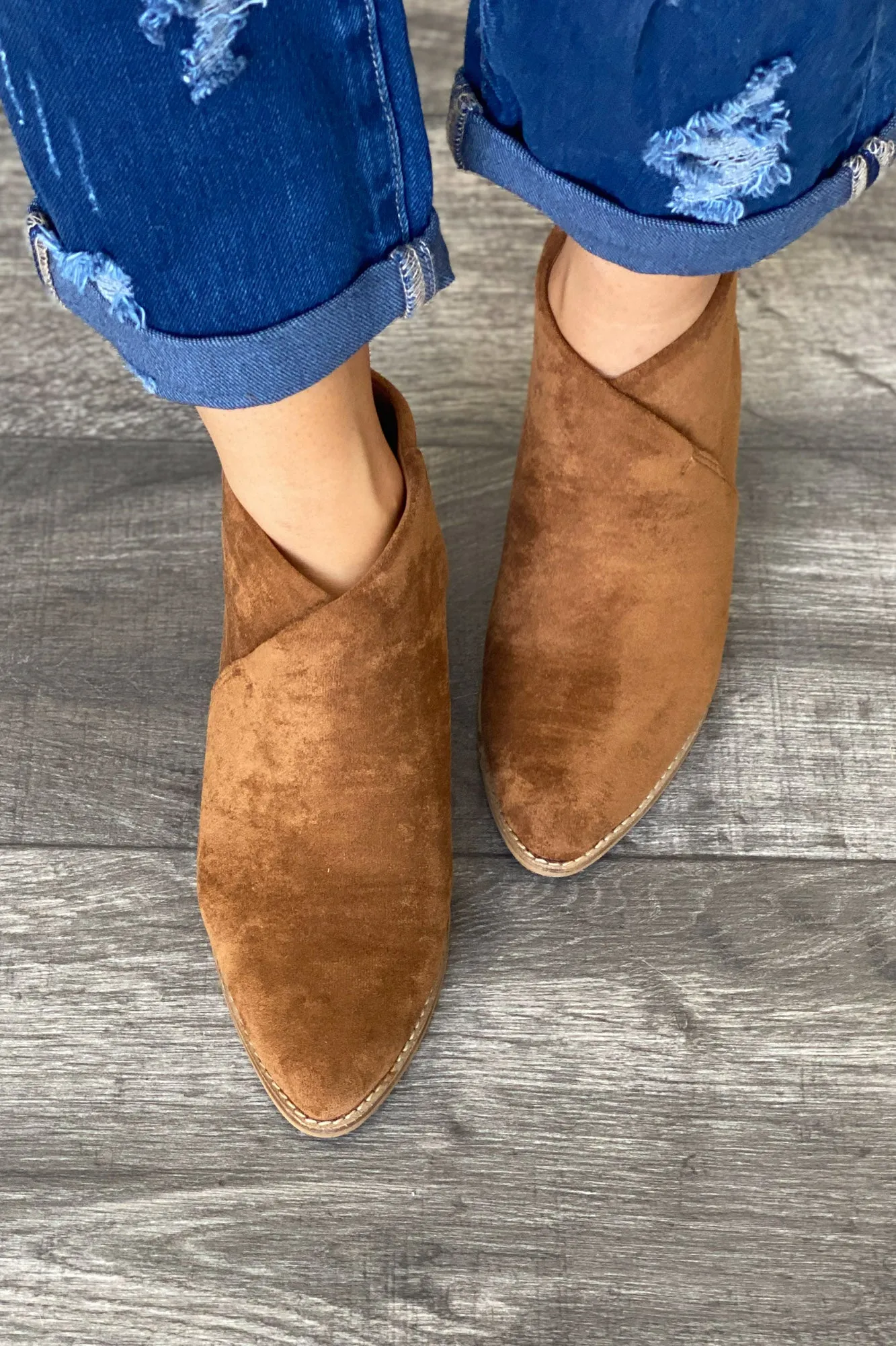 Nelson Booties: Camel