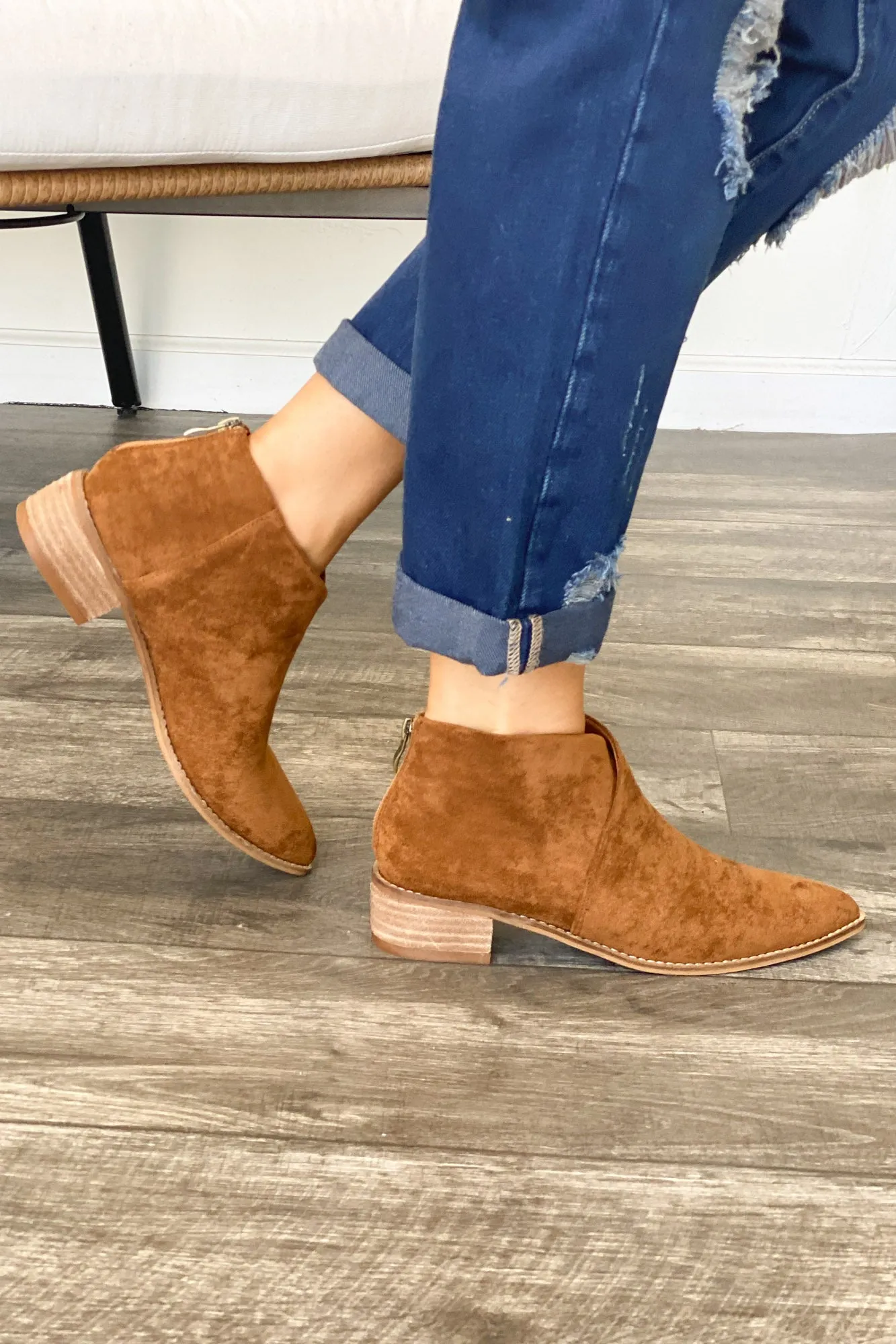 Nelson Booties: Camel