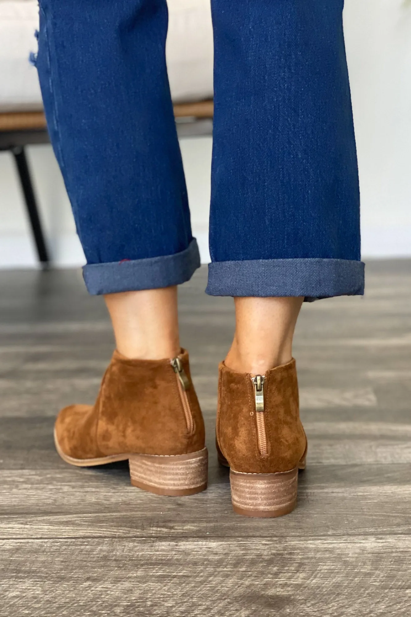 Nelson Booties: Camel