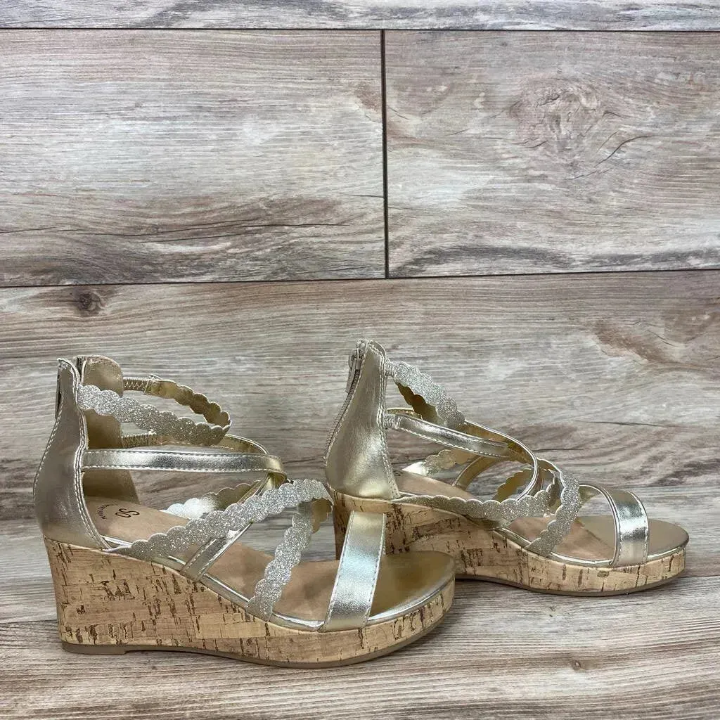 NEW SO Wedge Jackfruit Sandals sz 3Y