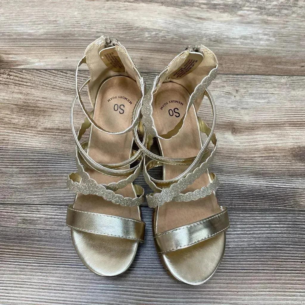 NEW SO Wedge Jackfruit Sandals sz 3Y