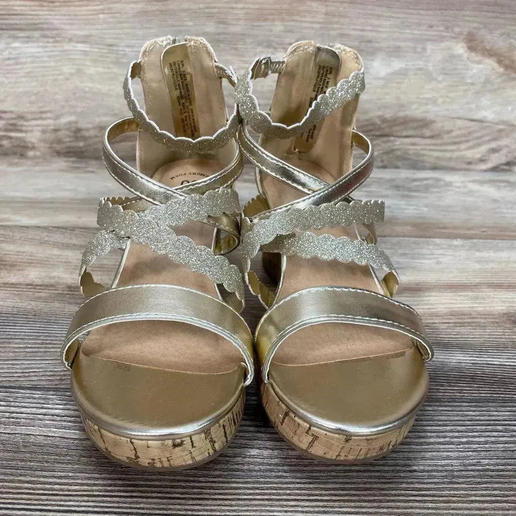 NEW SO Wedge Jackfruit Sandals sz 3Y