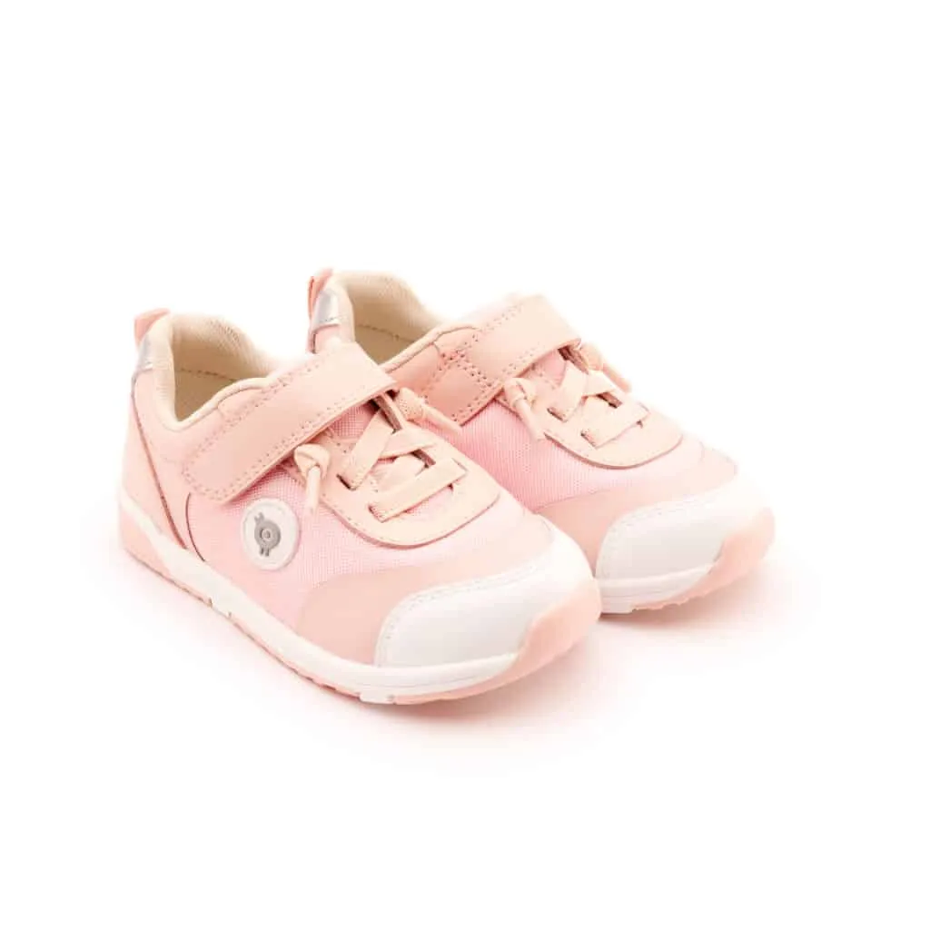 Old Soles Girl's 2105 Team Kix Casual Shoes - Powder Pink / Silver / White Powder Pink Sole