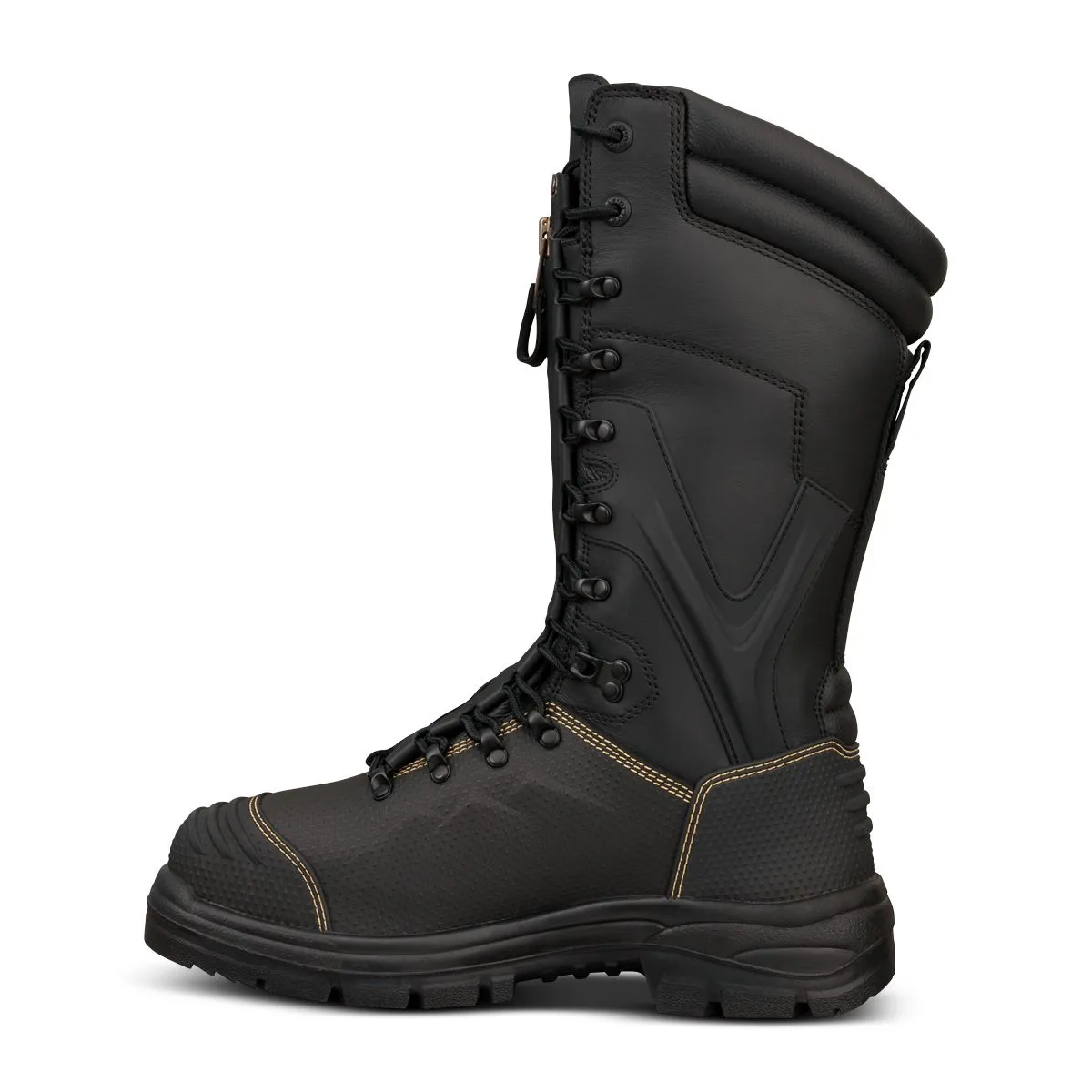 Oliver 65 Series Black 350mm (14") Laced In Zip Mining Boot 65-791