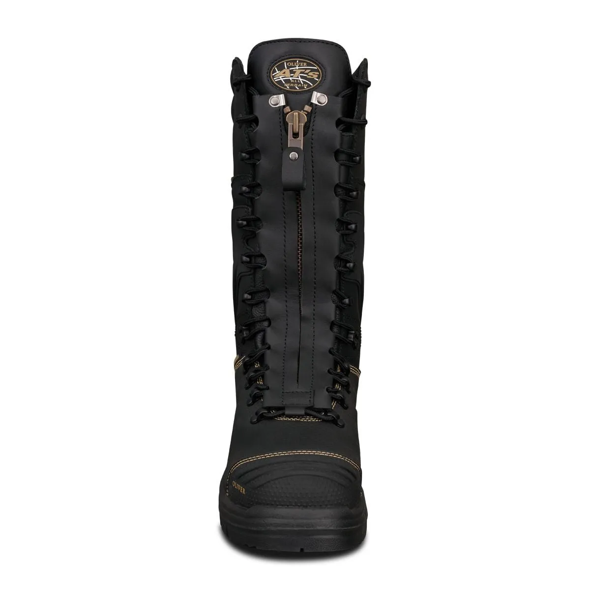 Oliver 65 Series Black 350mm (14") Laced In Zip Mining Boot 65-791