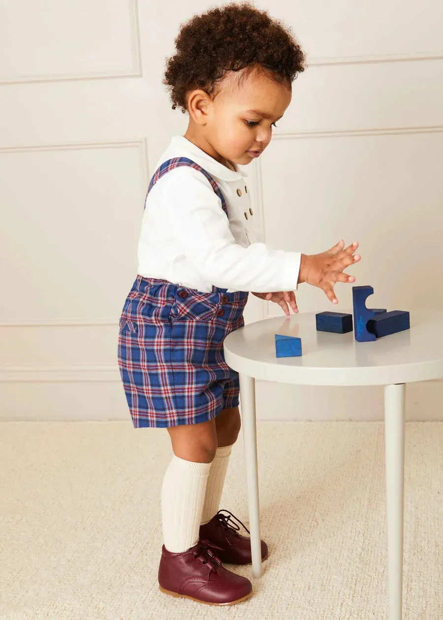 Oxford Baby Booties in Burgundy (20-26EU)